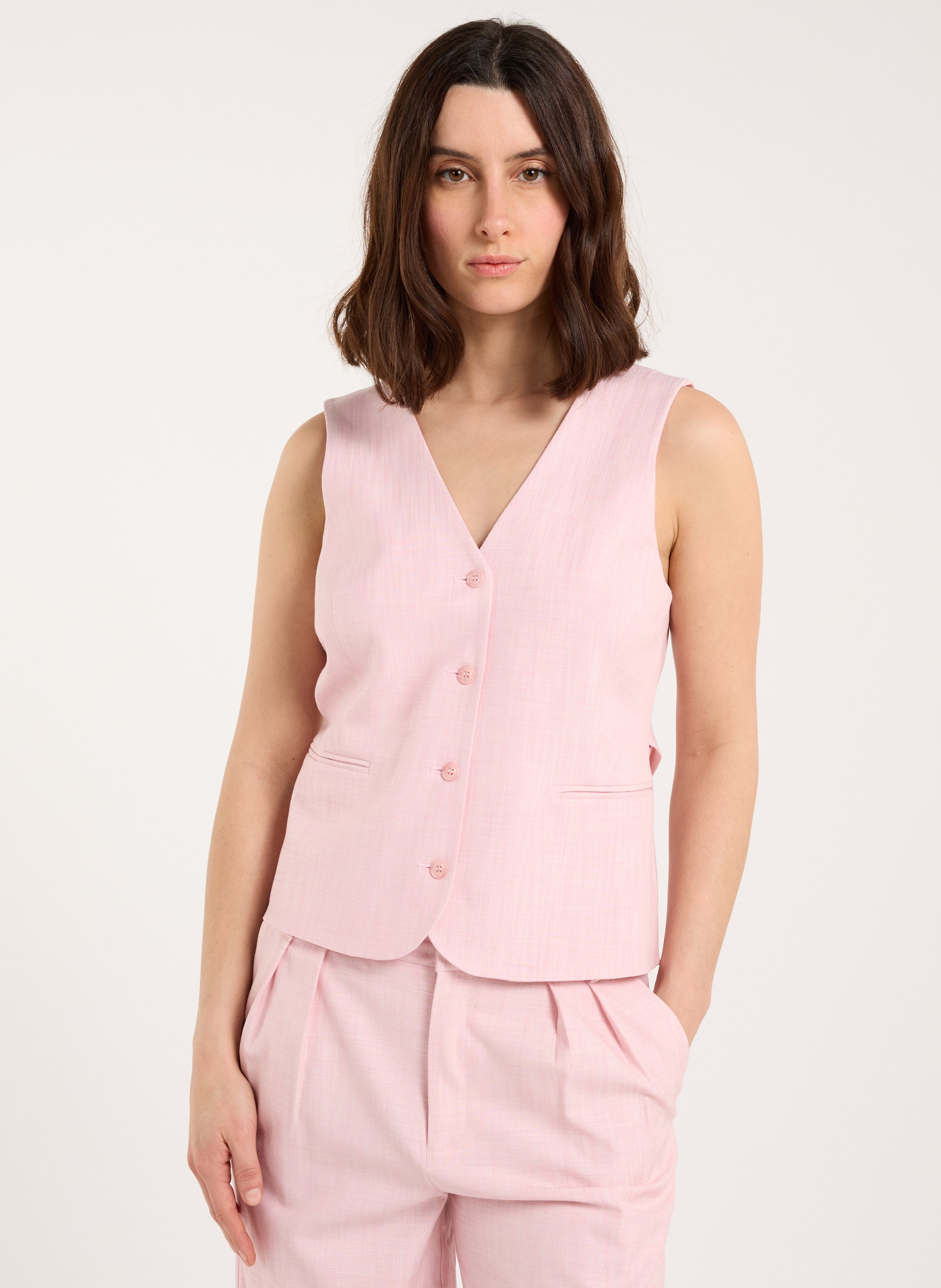 Double-breasted blazer SAISON 1865 Roze
