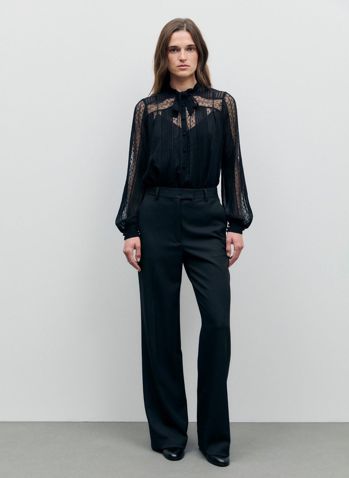 Pantalon de tailleur large  GERARD DAREL Noir