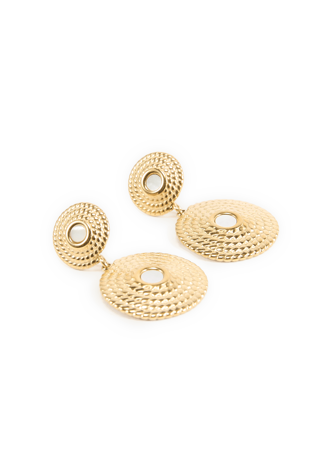 Round Neora Earrings AU PRINTEMPS PARIS Golden