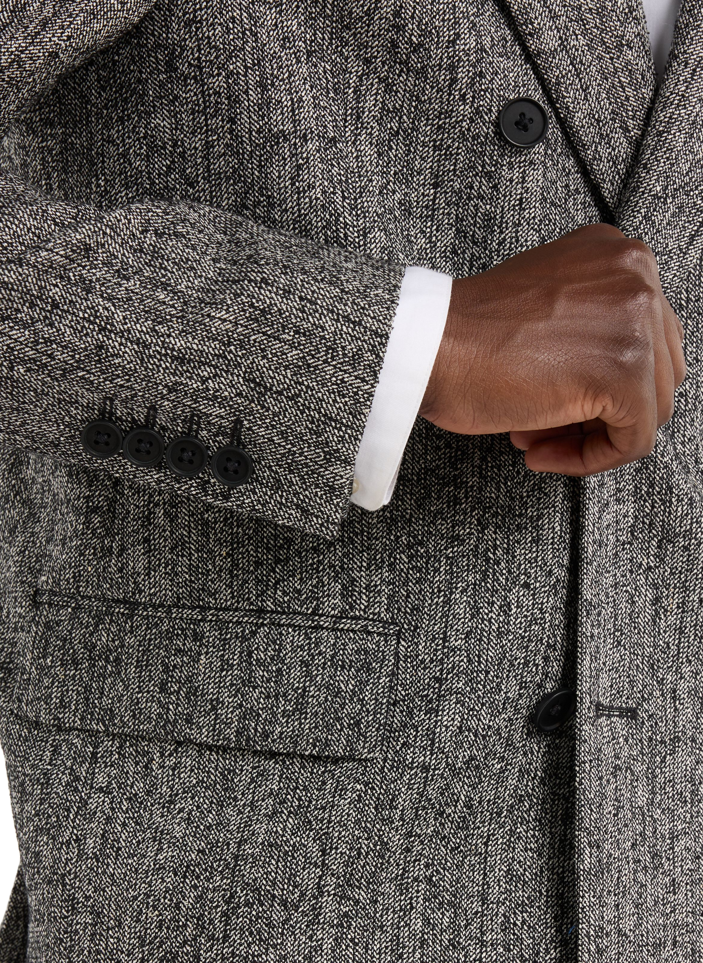 Isolv wool and silk blend jacket SAISON 1865 Black
