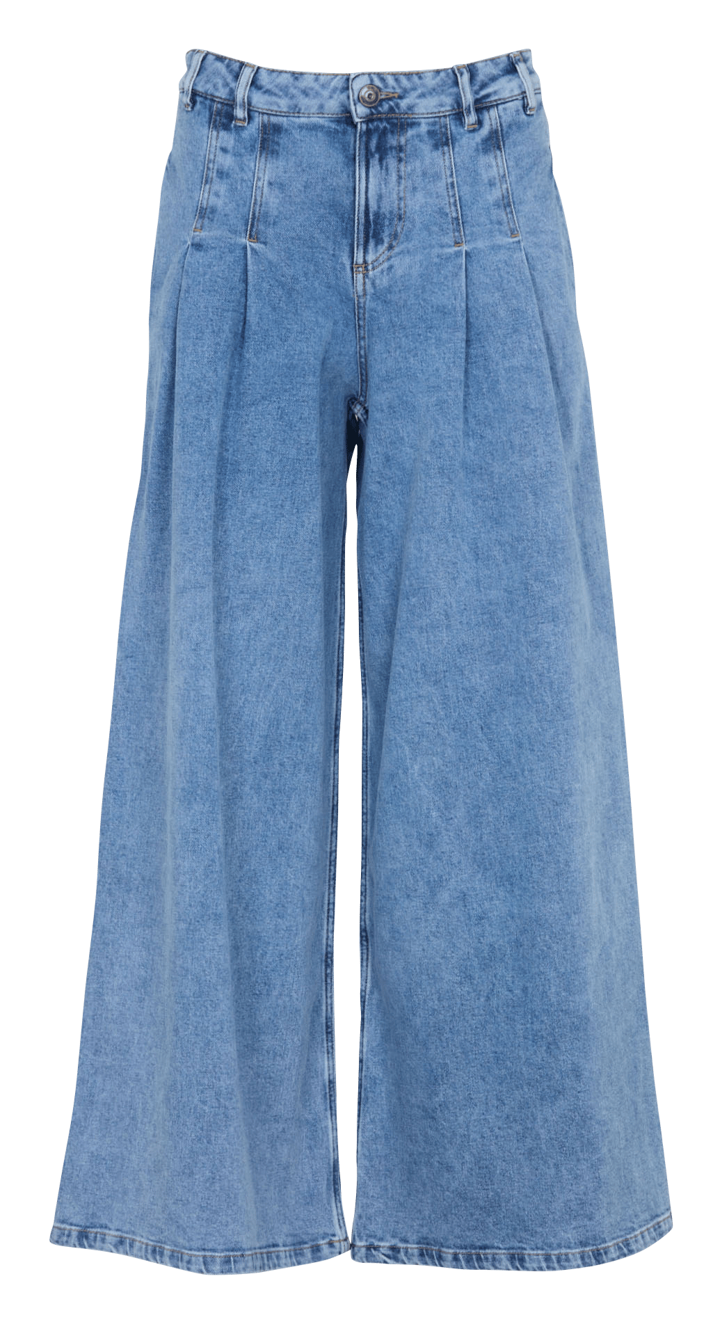Jeans van katoenmix met wijde pijpen MAISON 123 Blauw