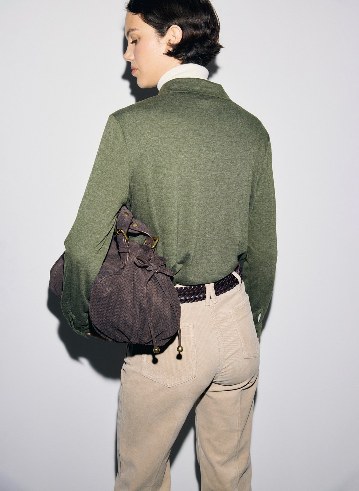 Gerade geschnittenes Hemd mit klassischem Kragen und Taschen GERARD DAREL Khaki