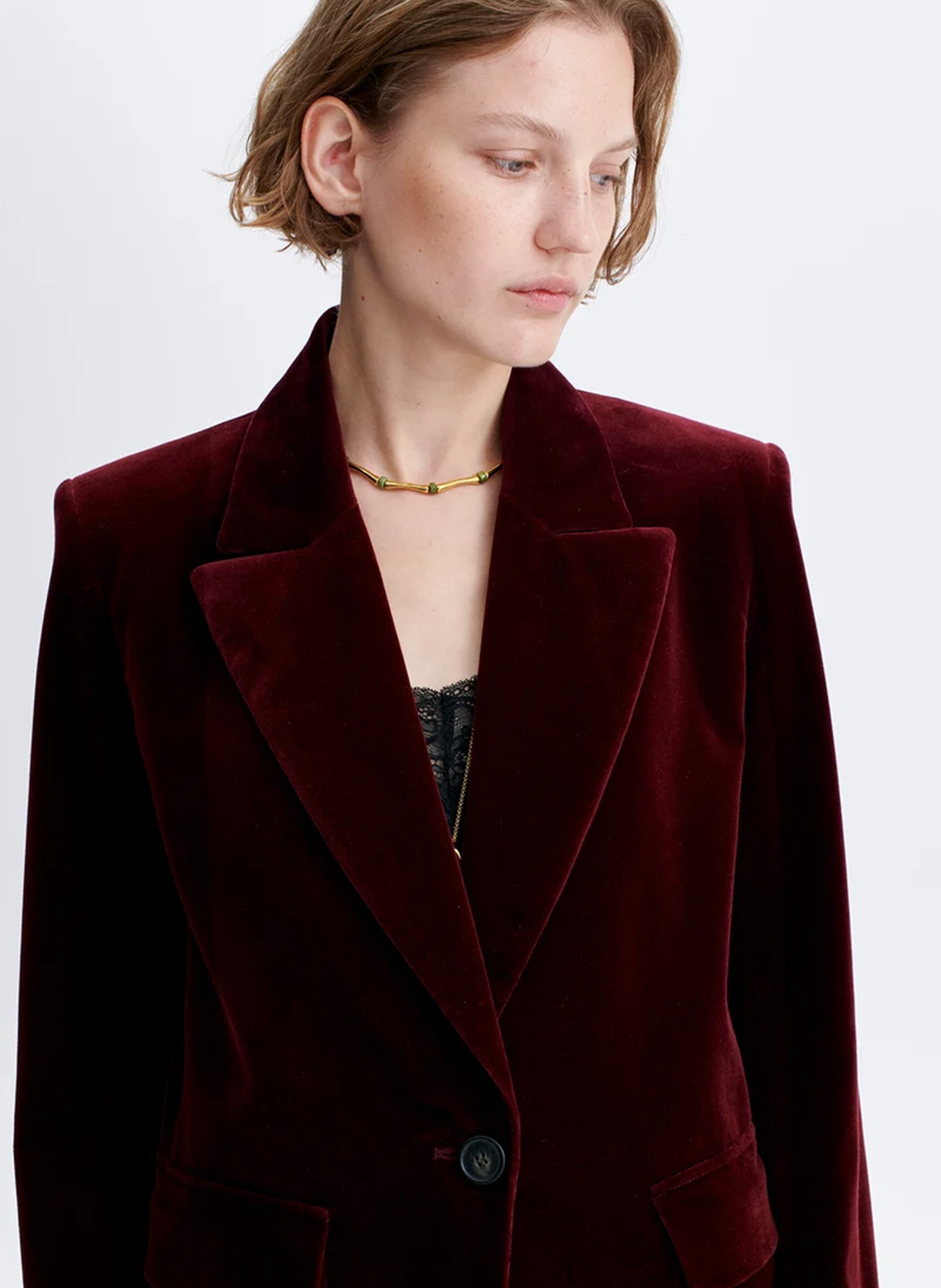 Baumwoll-Mix-Jacke mit Reverskragen VANESSA BRUNO Braun