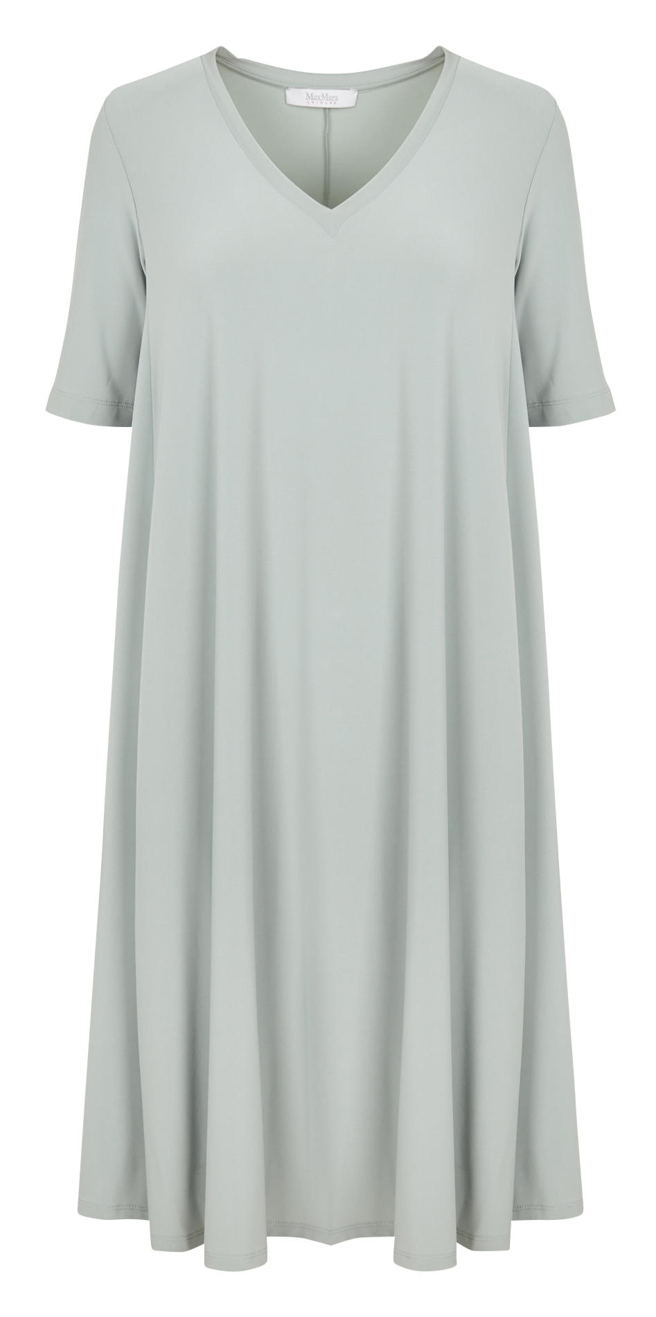 Straight v-neck midi dress MAX MARA LEISURE Green