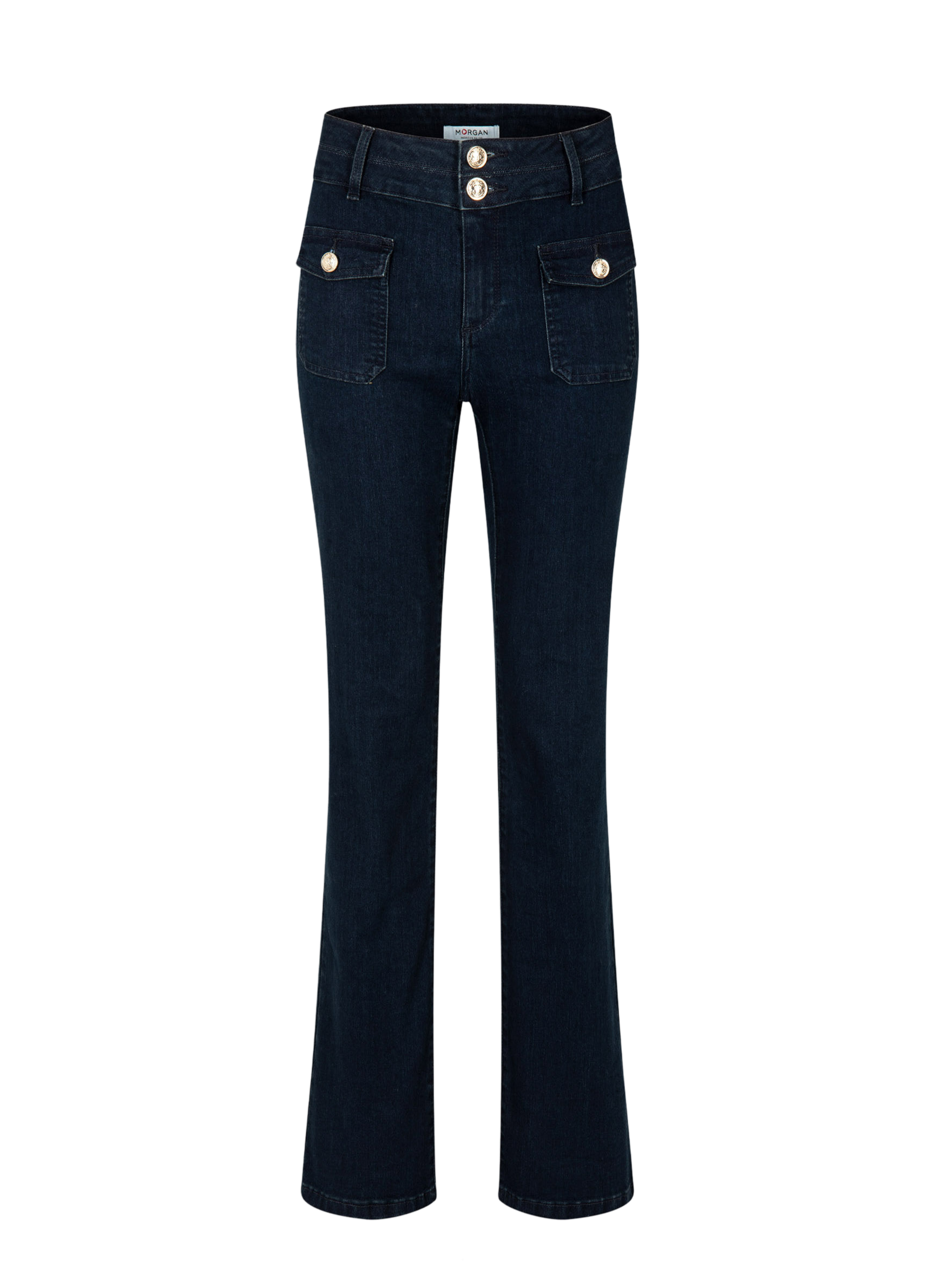 Jean bootcut en coton mélangé MORGAN Bleu