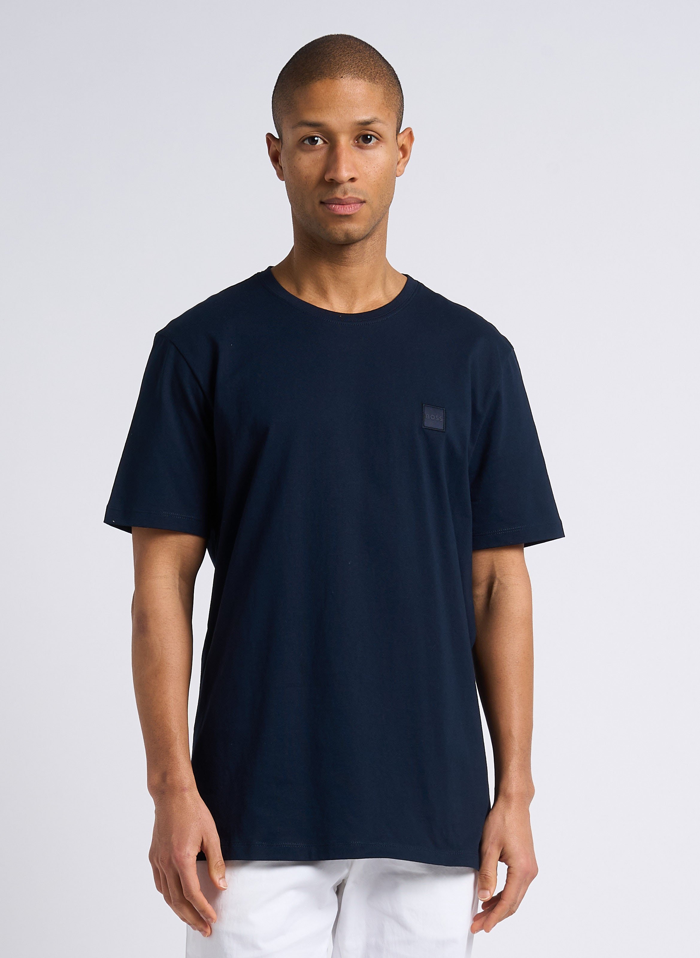 Short-sleeved round-neck cotton T-shirt BOSS