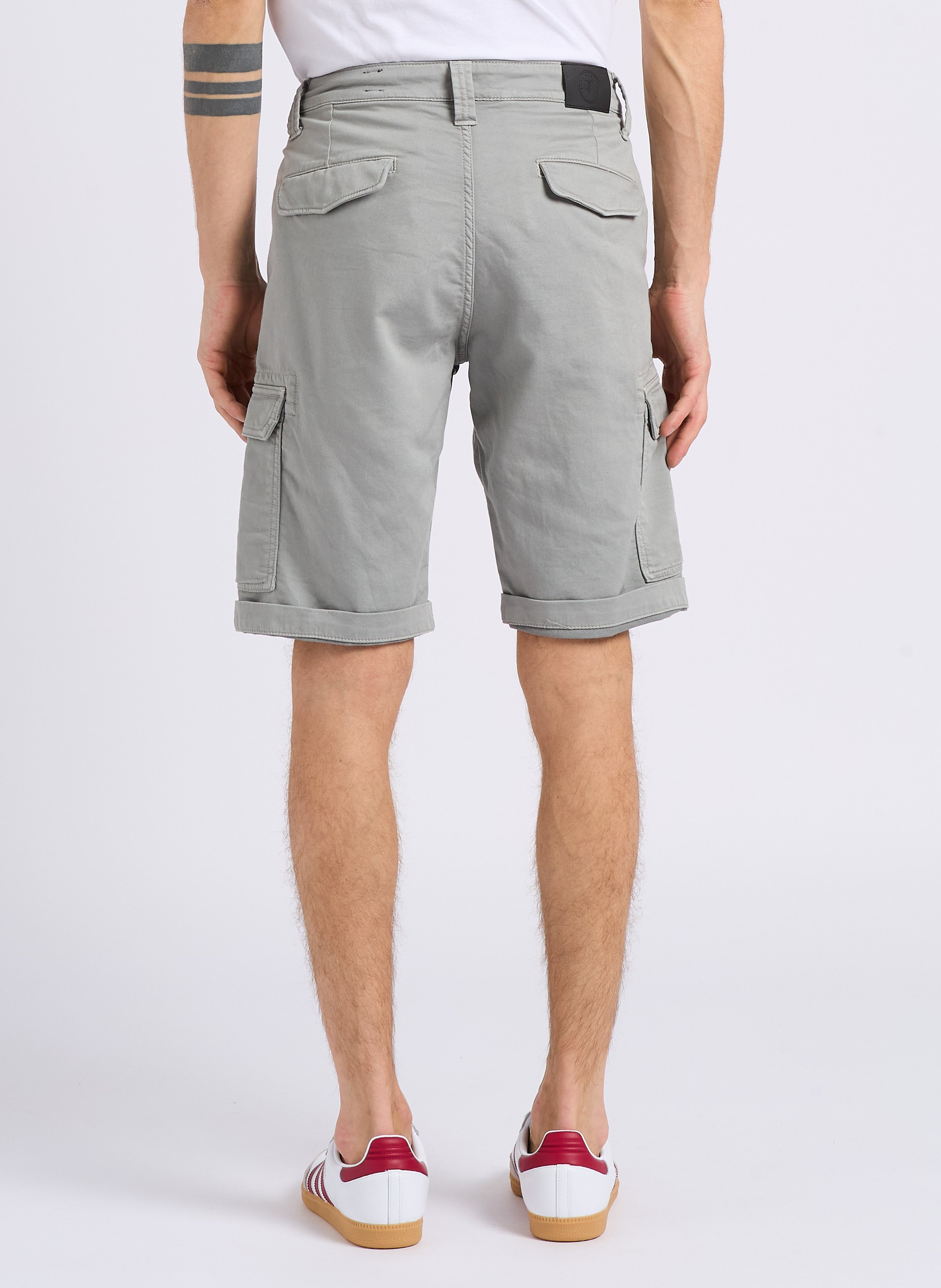 Bermuda multipoches en coton mélangé  LE TEMPS DES CERISES Gris