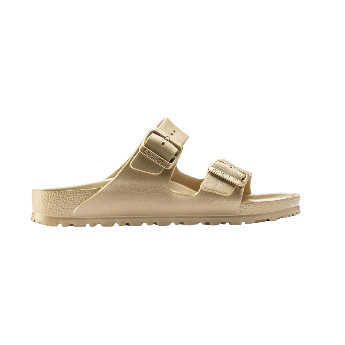 Faux leather sandals BIRKENSTOCK Golden
