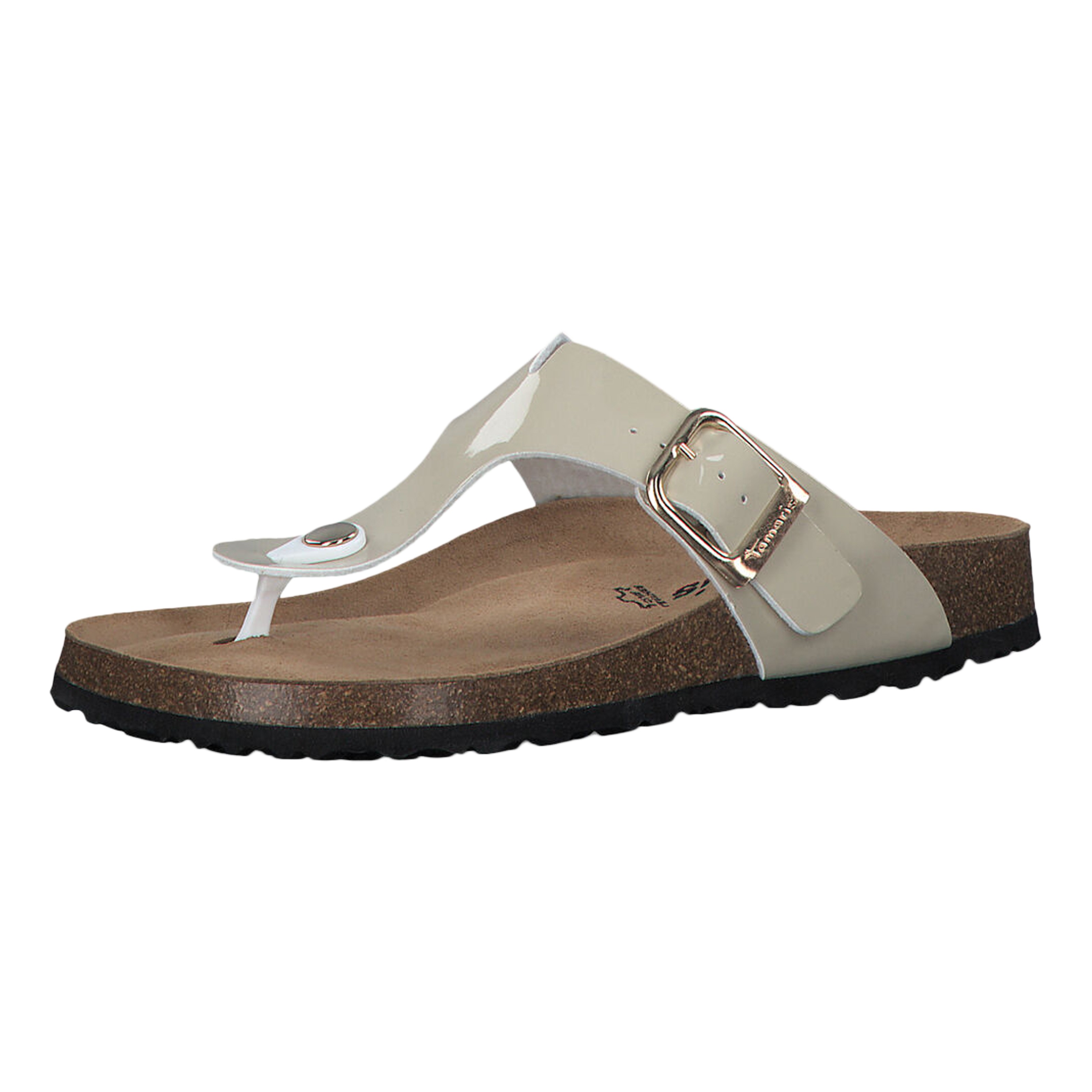Leather mules TAMARIS Beige