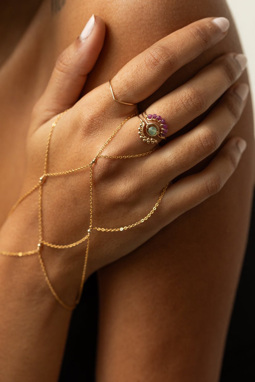 Frida ring - ruby YAY Pink