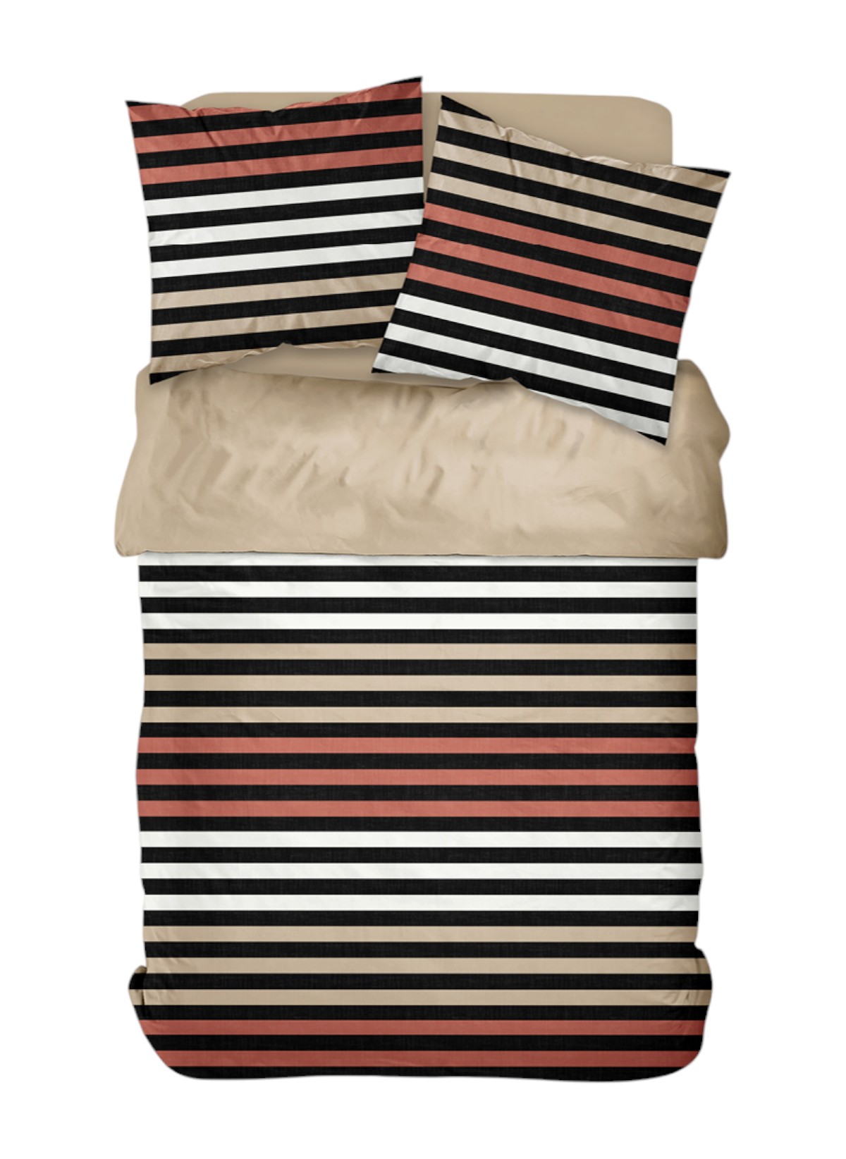 Printed cotton bed set TODAY LINGE DE MAISON Black