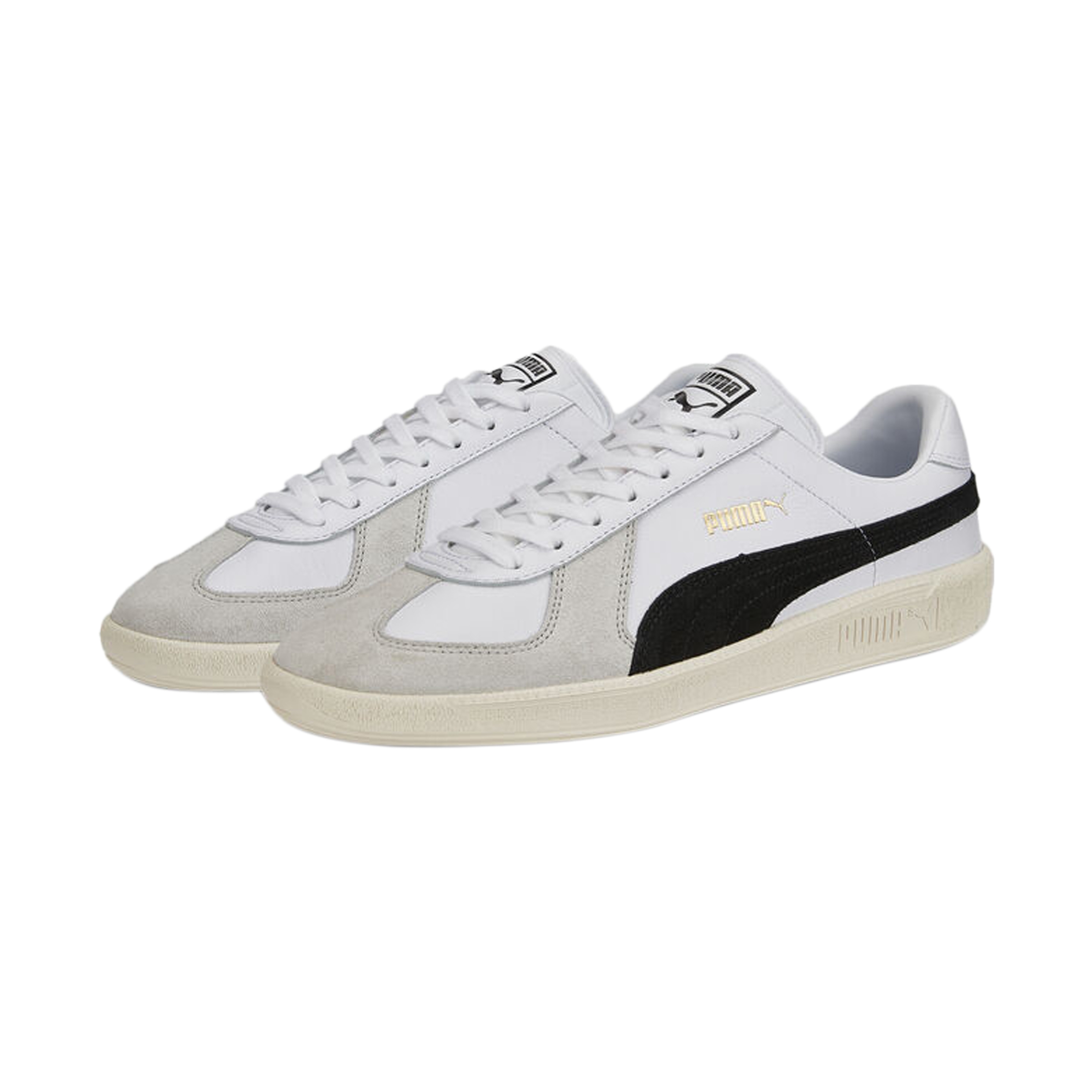 Low leather sneakers army trainer PUMA White