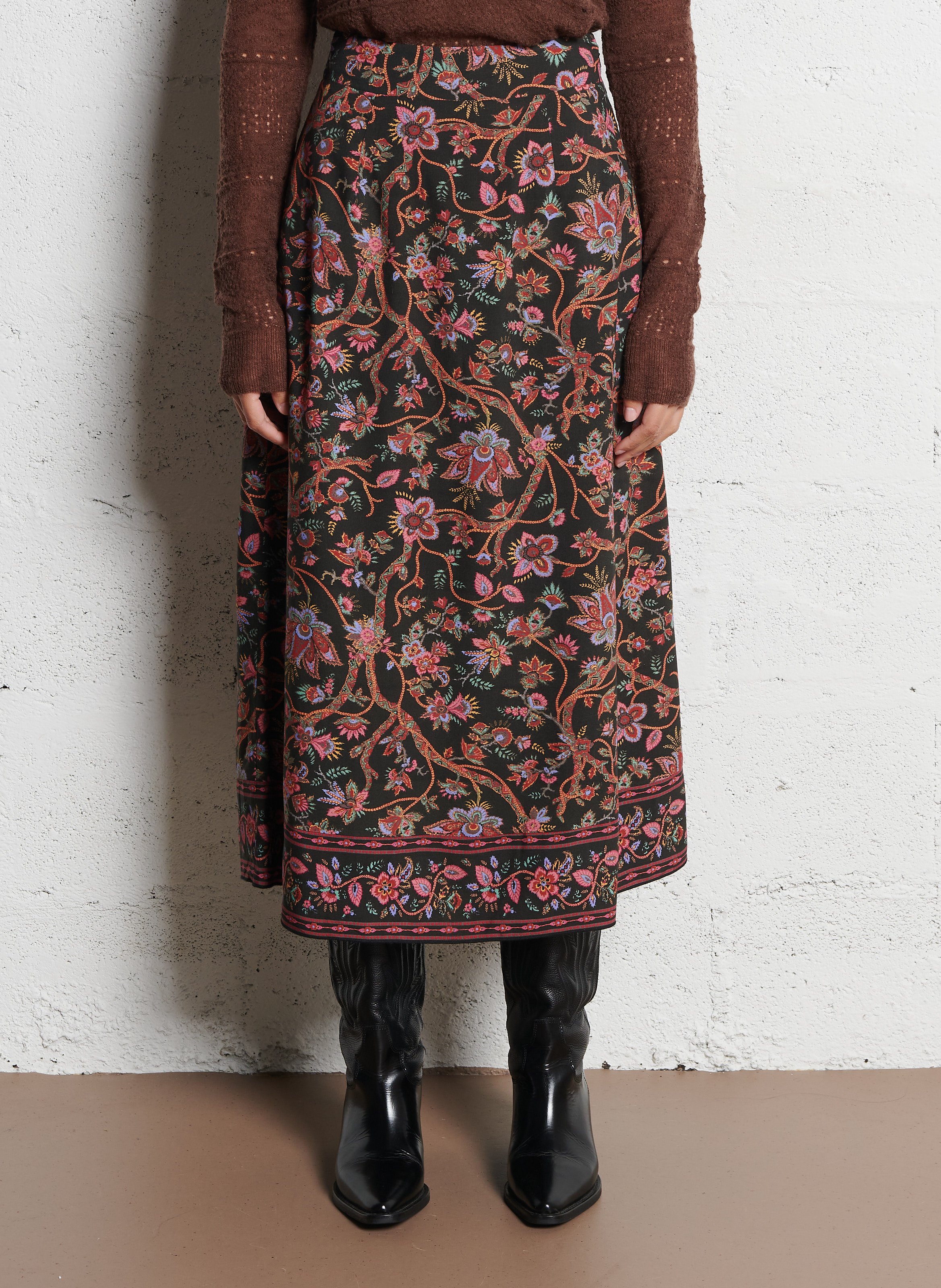 Jupe midi imprimée LOUISE MISHA