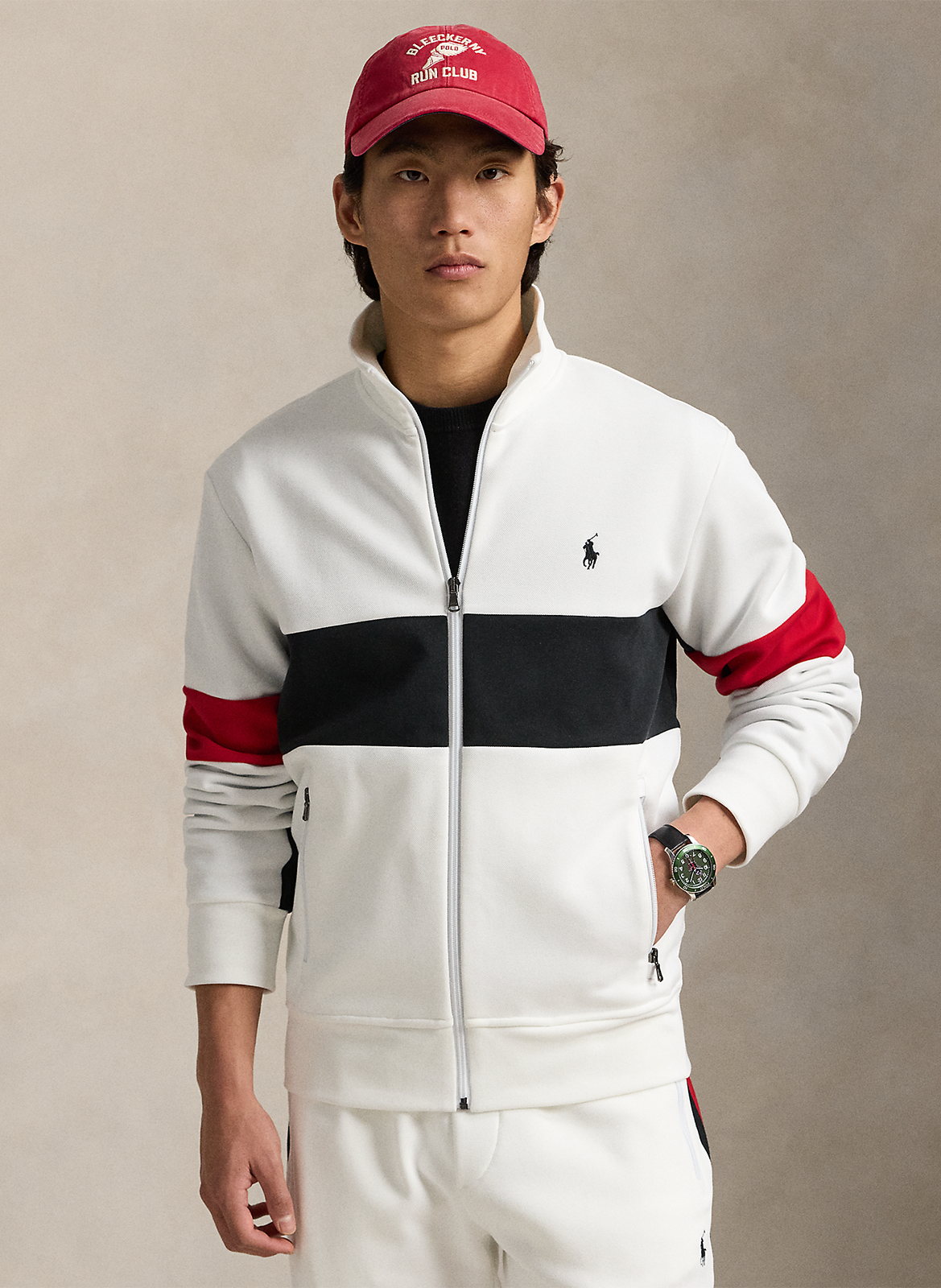 Straight cotton-blend sweatshirt POLO RALPH LAUREN White