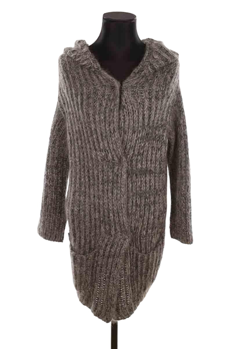 Dual material cardigan ISABEL MARANT ÉTOILE - SECONDE MAIN Grey