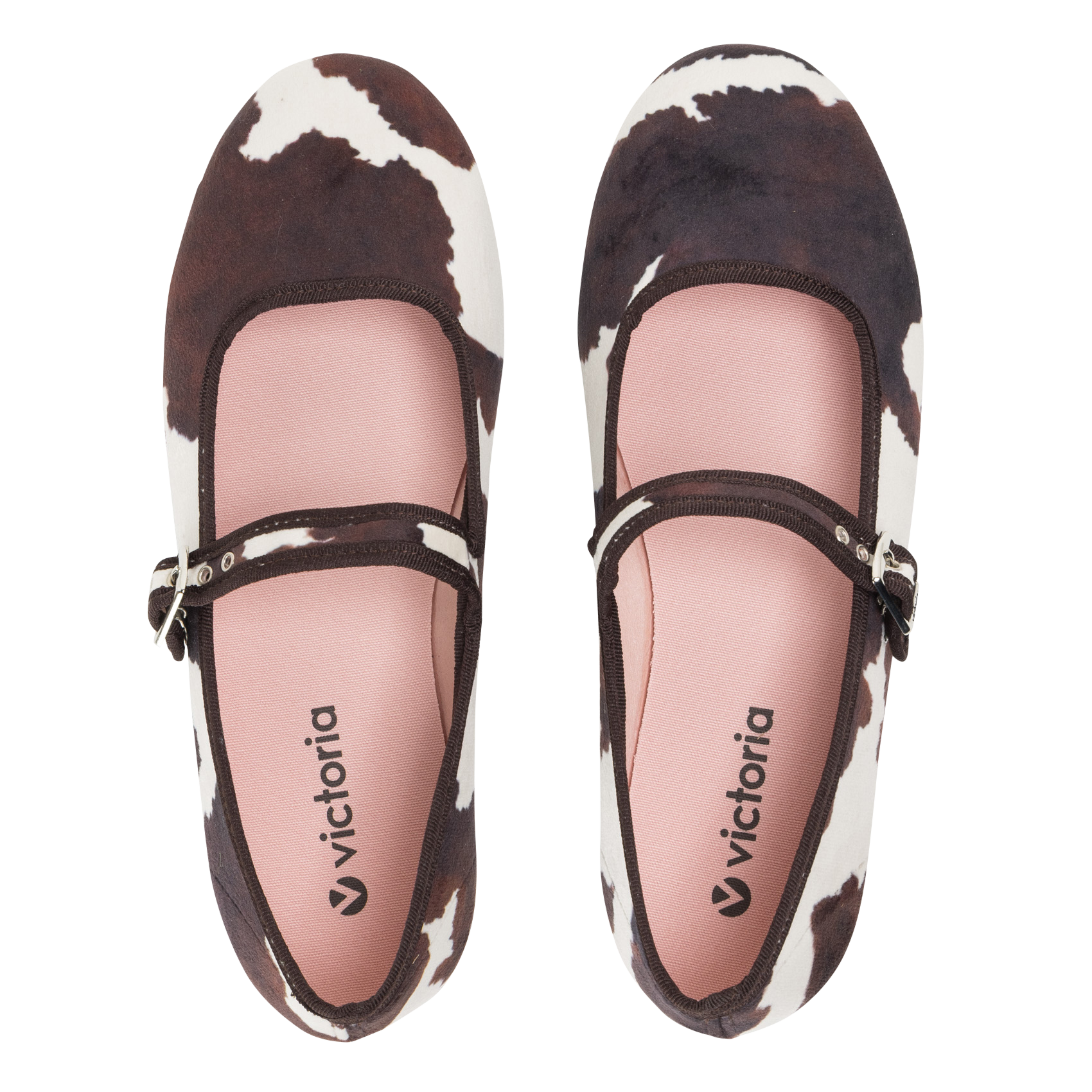 Printed ballet pumps VICTORIA White