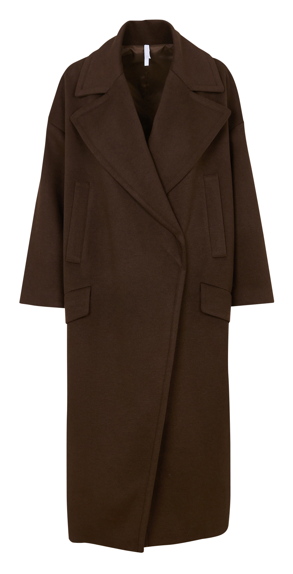 Manteau oversize col tailleur IMPERIAL Marron