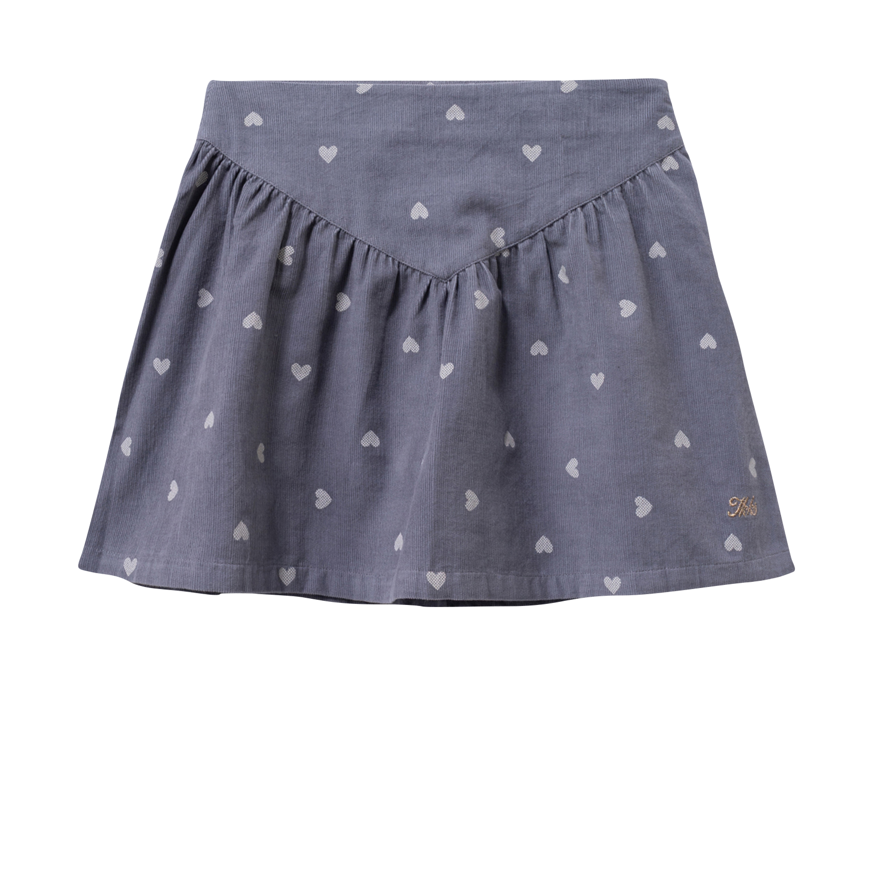 Jupe courte évasée en coton IKKS JUNIOR Bleu