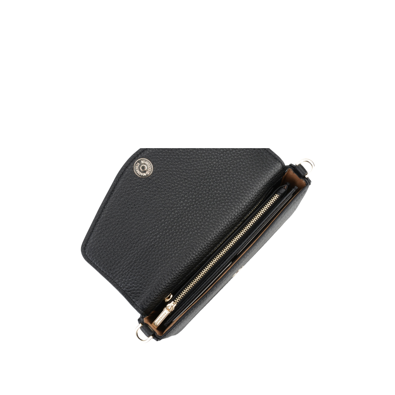 Club | Black clutch bag POURCHET Black