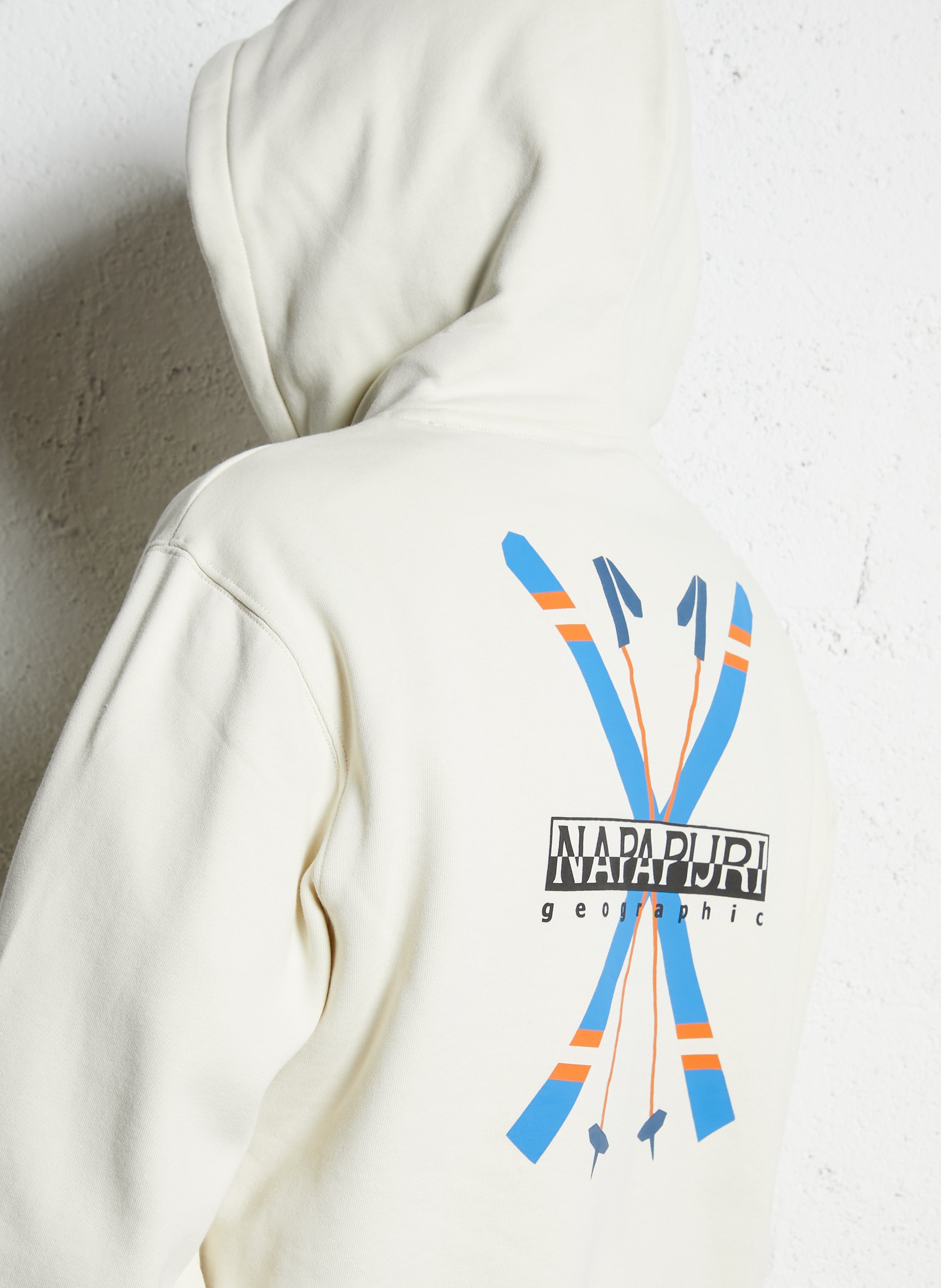 Sweat droit col rond en coton mélangé NAPAPIJRI Beige