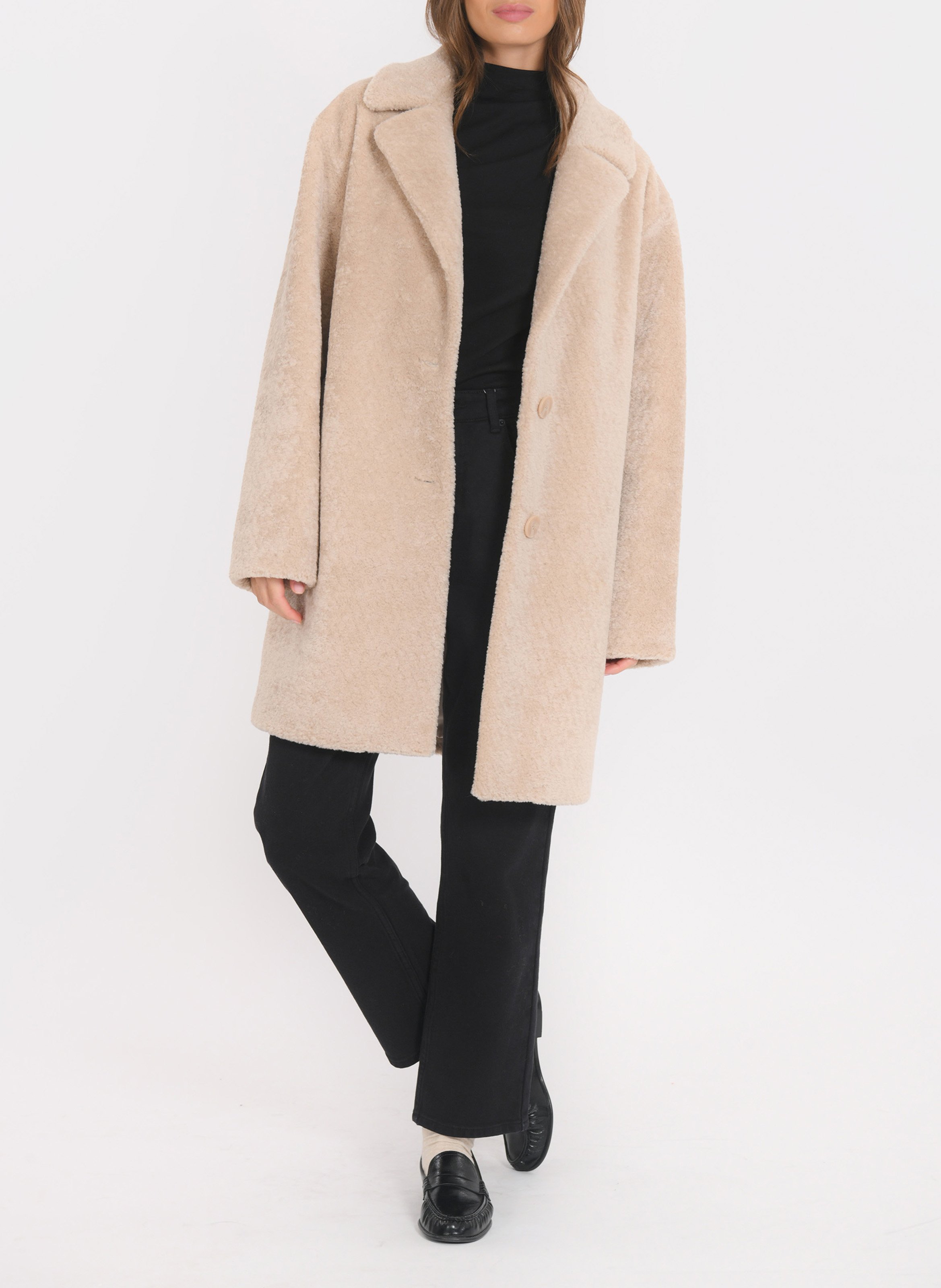 Manteau droit col tailleur KOOKAI