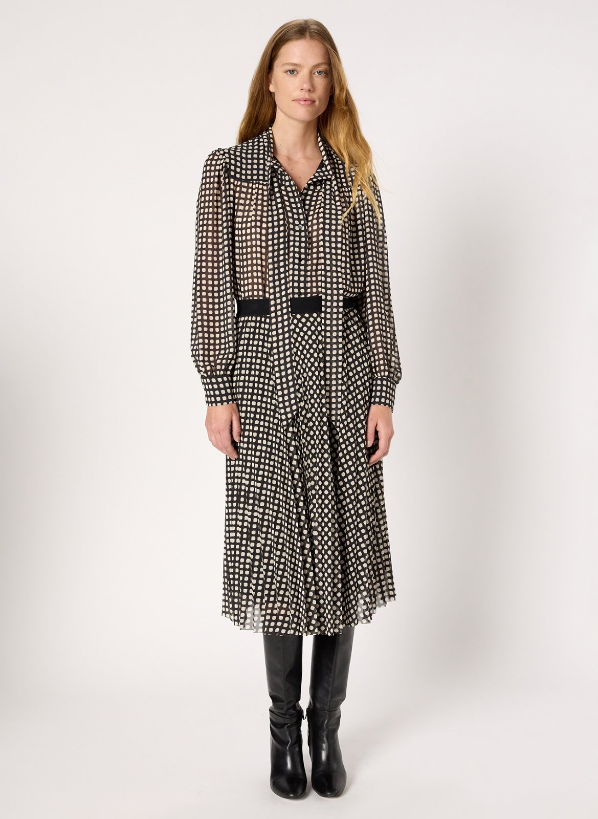 Jupe longue imprimée GERARD DAREL Noir