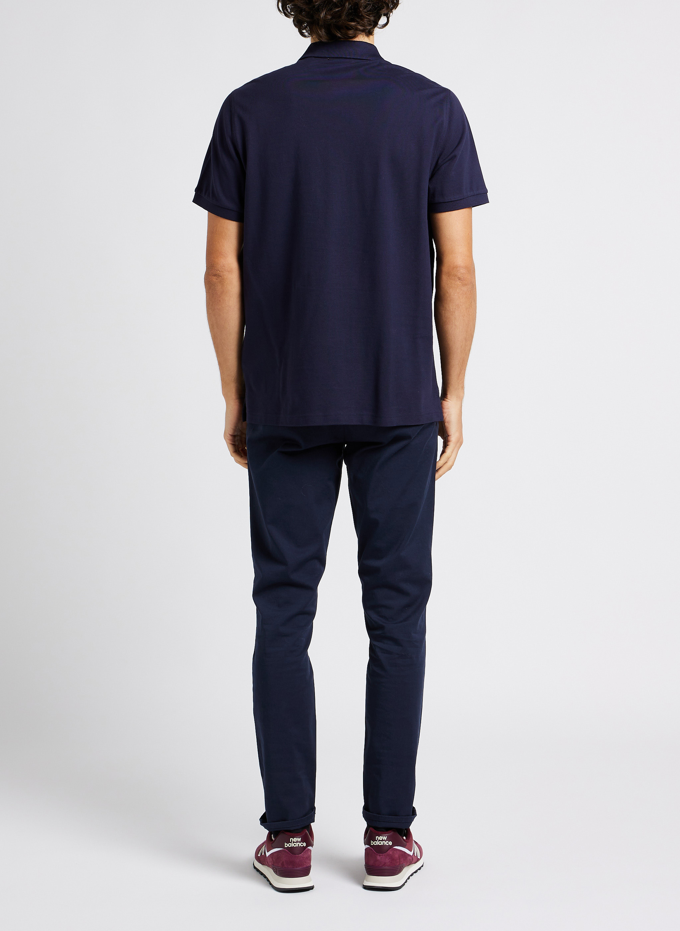 Slim-fit organic cotton-blend pants GANT Blue