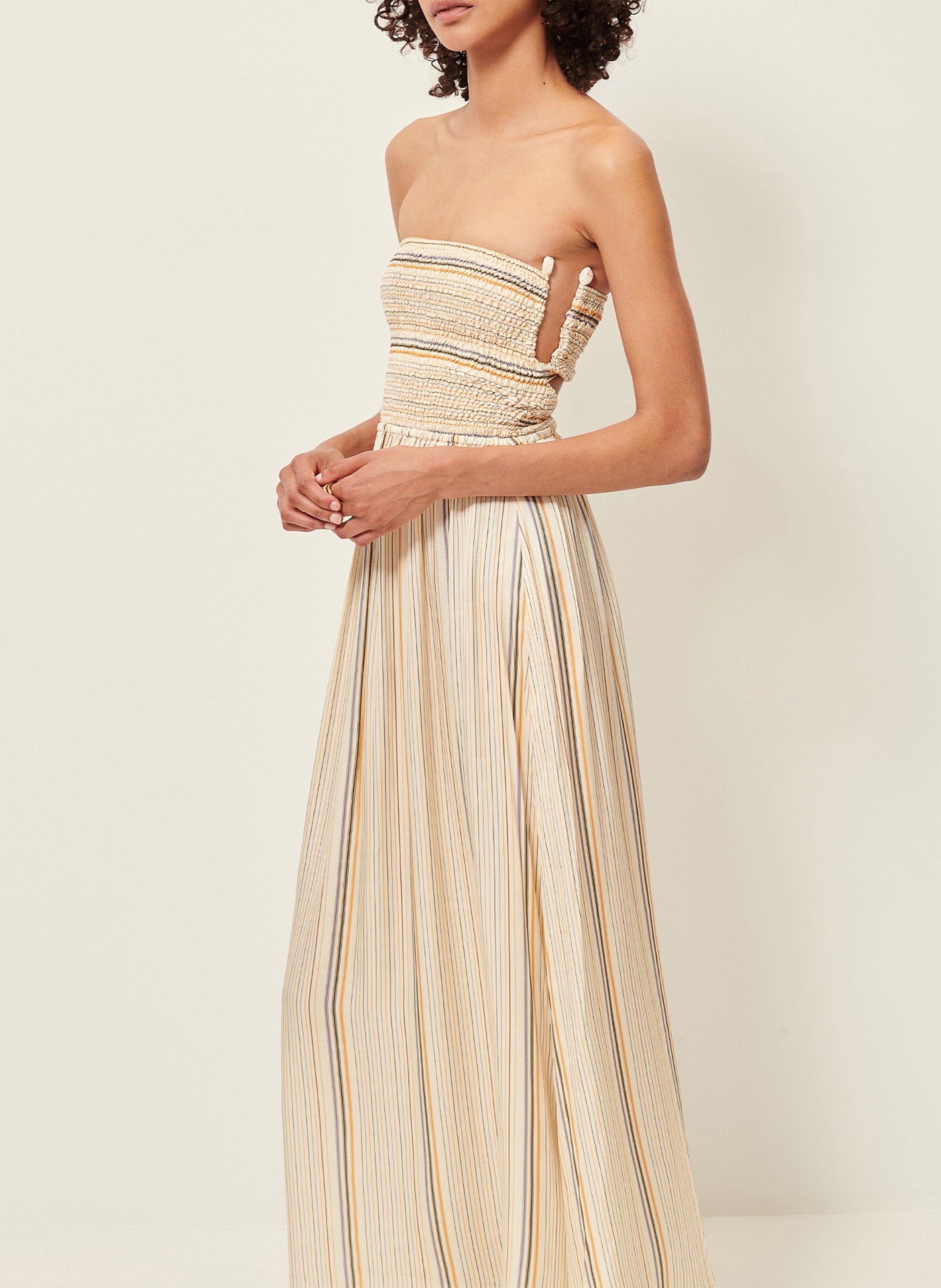 Lange strapless jurk SESSUN Veelkleurig