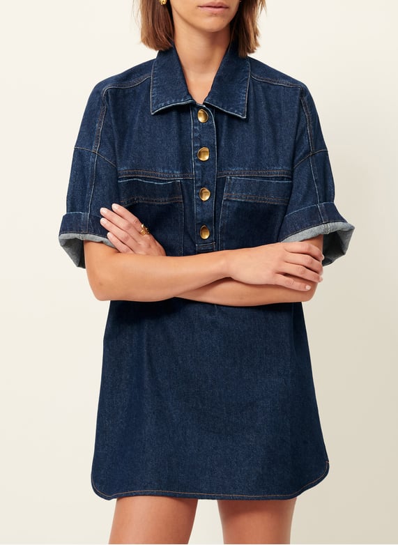 Short loose-Fitting denim dress Blue Sessun - Women | Place des Tendances Short loose-Fitting denim dress Blue Sessun - Women | Place des Tendances