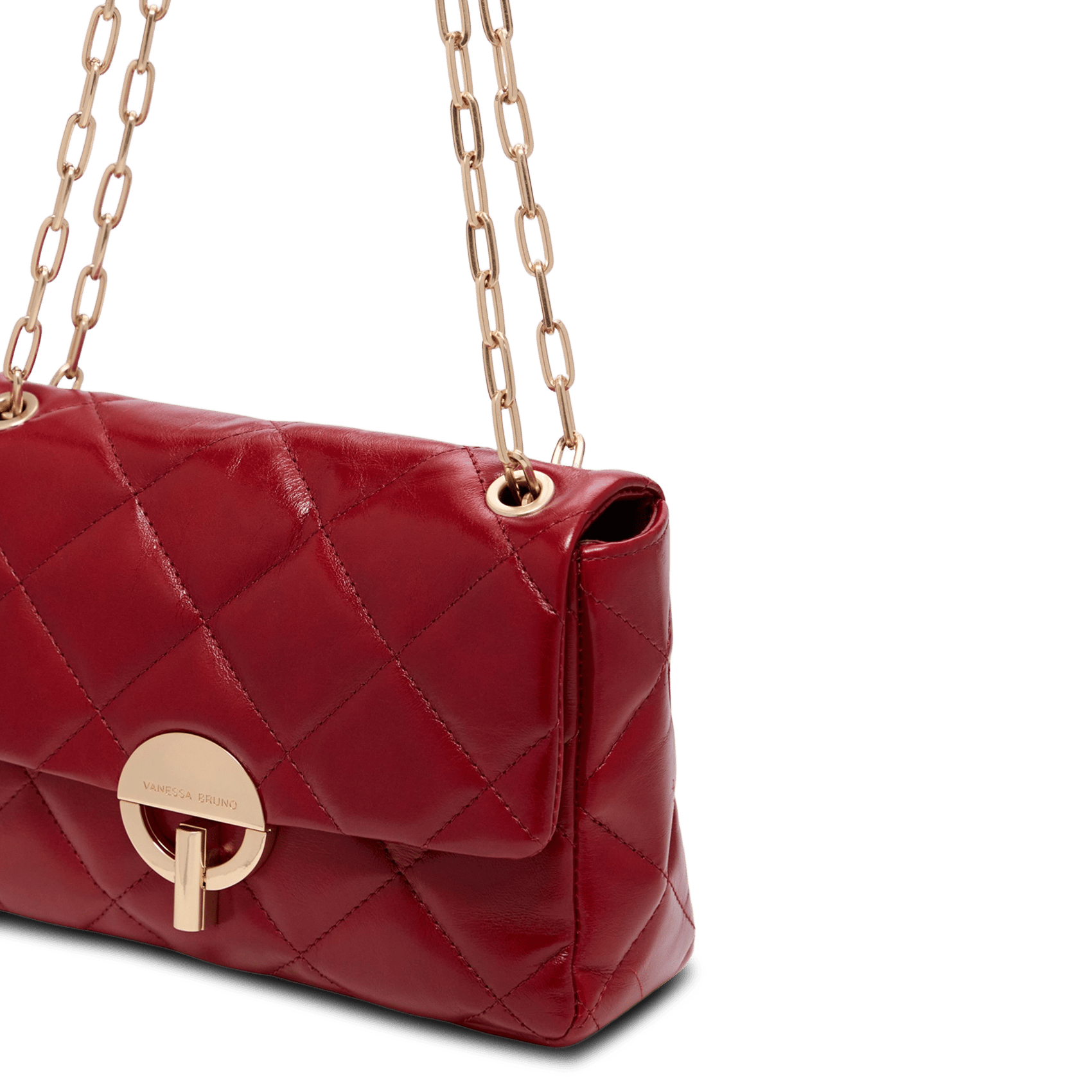 Dori leather shoulder bag VANESSA BRUNO Red