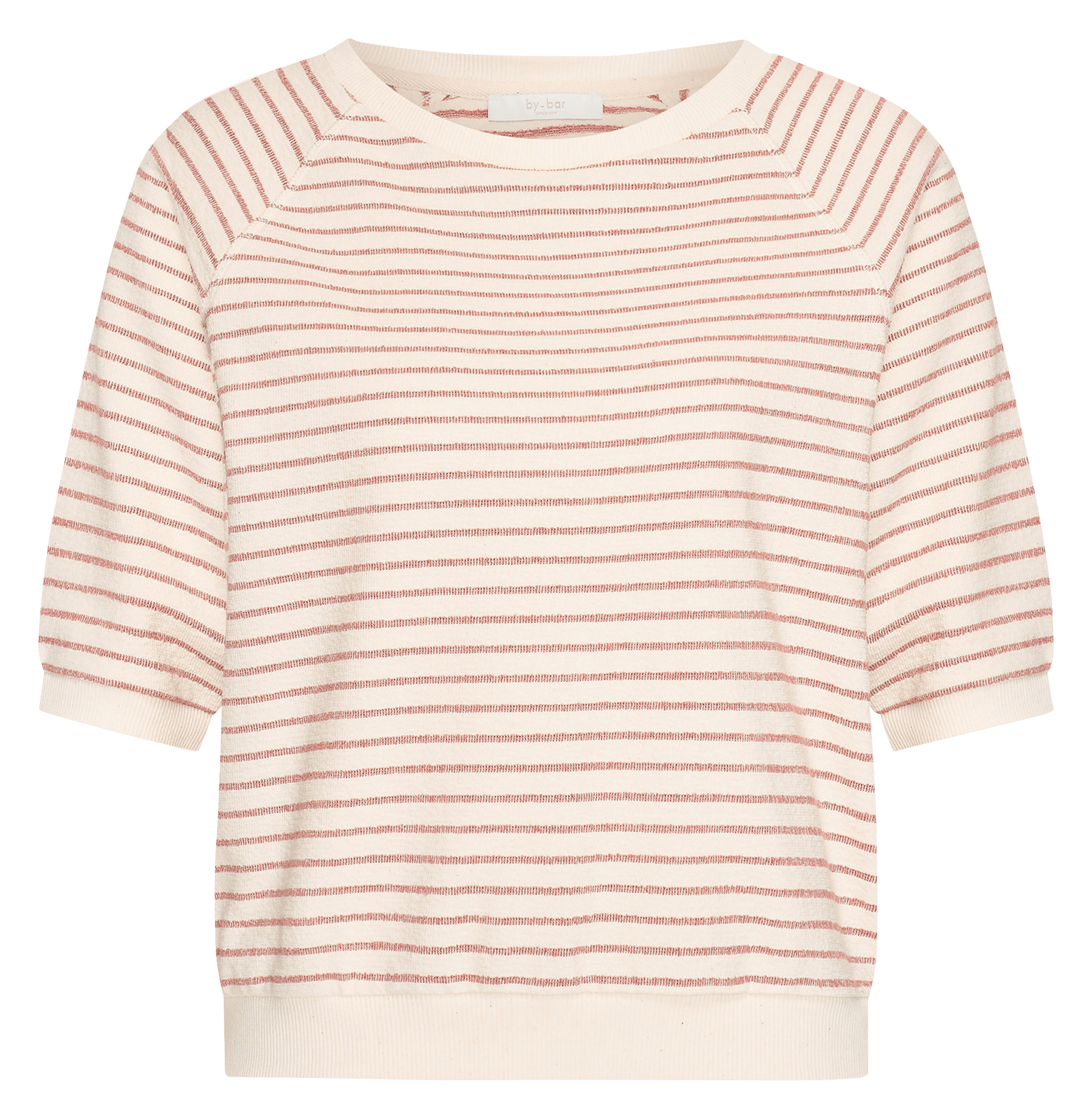 T-shirt met ronde hals - biologische katoenblend BY BAR Roze