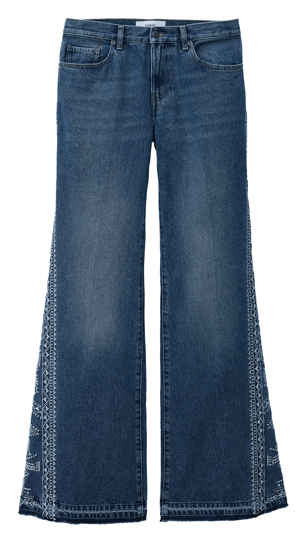 Boot-cut cotton jeans BA&SH Raw denim