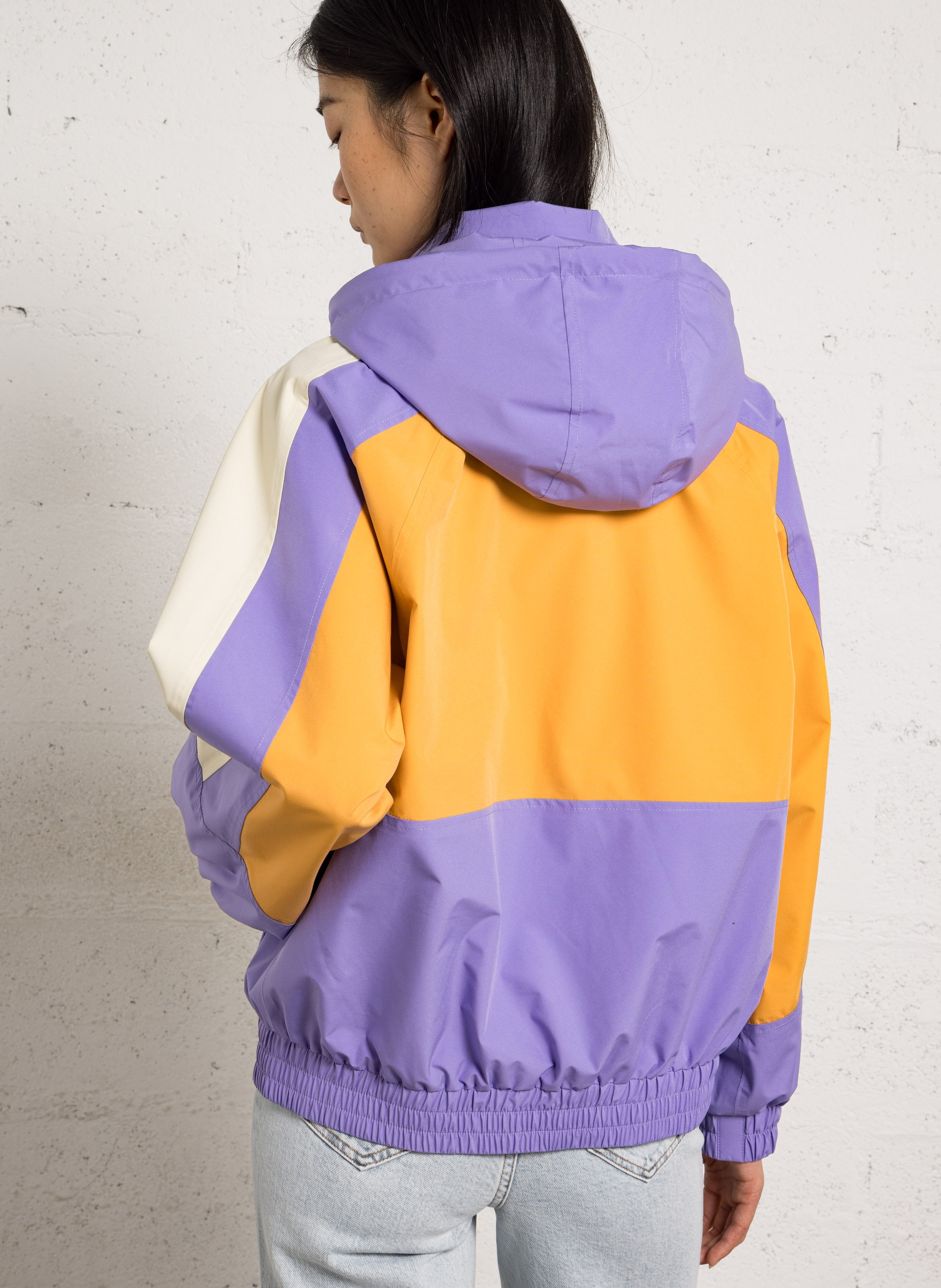 High-neck rainproof jacket FLOTTE Purple