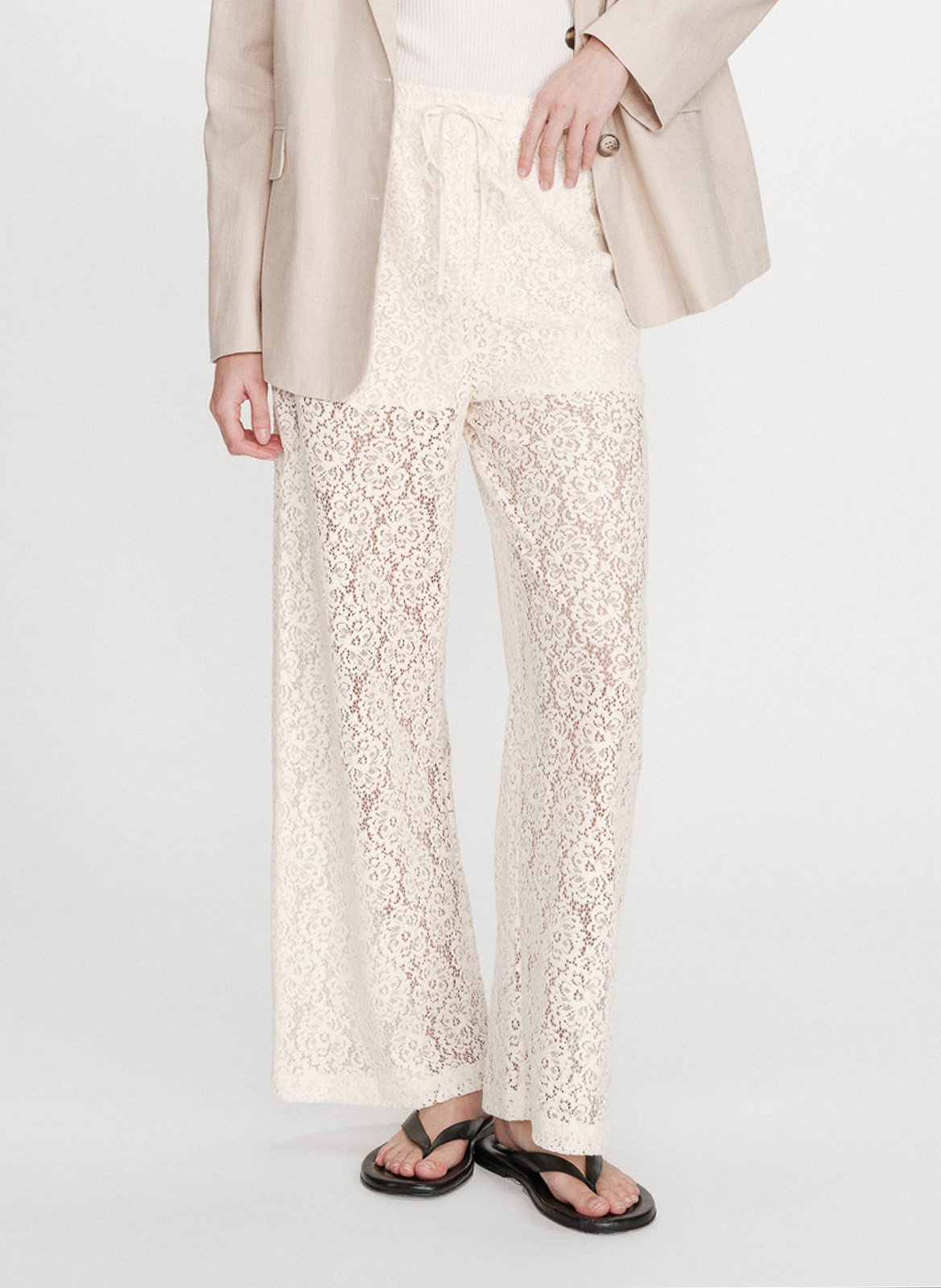 Pantalon ample en dentelle GRACE ET MILA