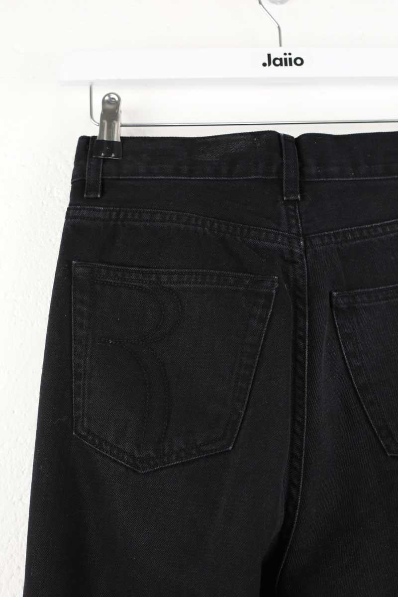 Straight cotton-blend pants ROUJE - Seconde Main Black
