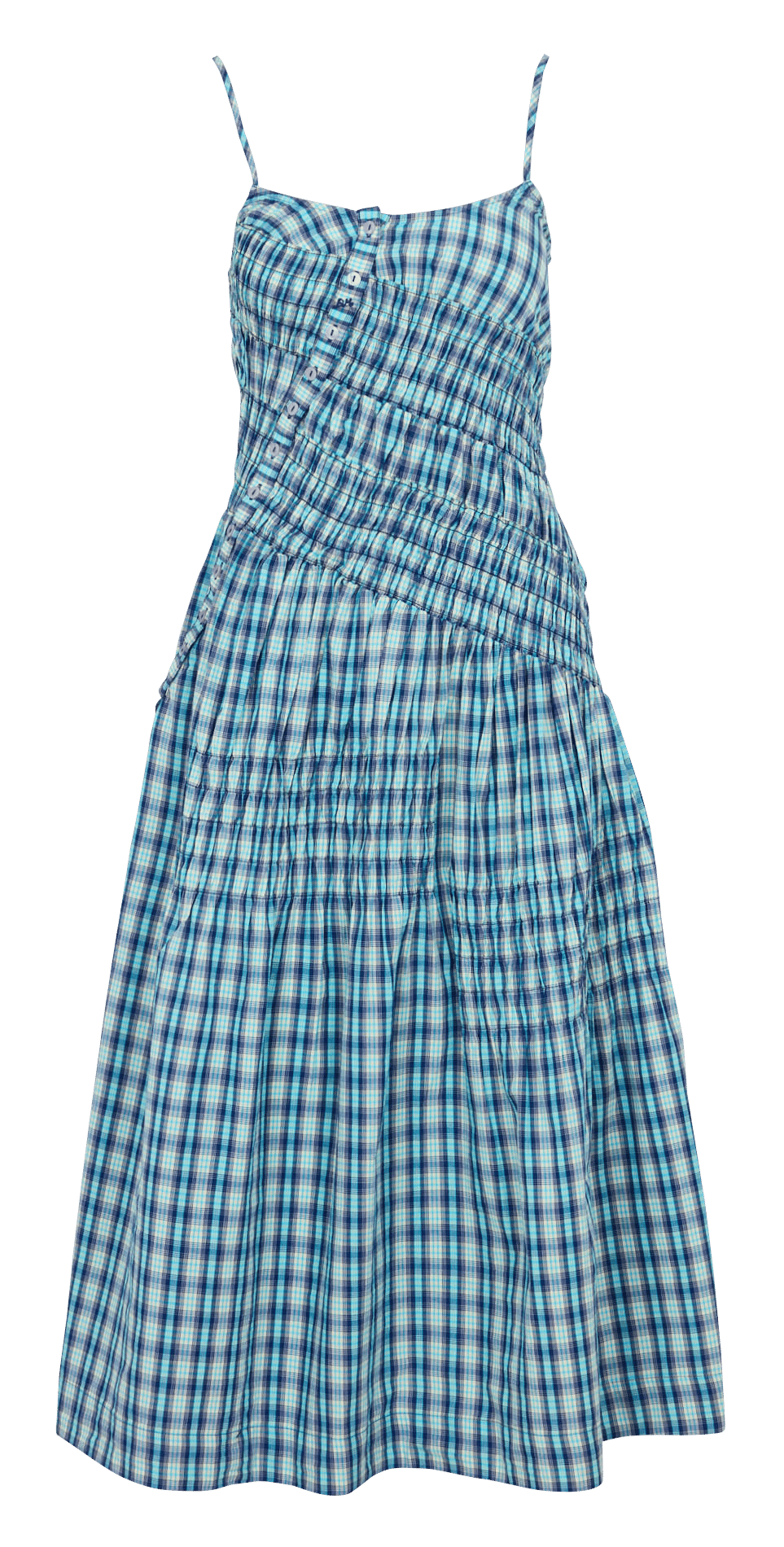 Robe longue ample en coton bio DAMSON MADDER Bleu