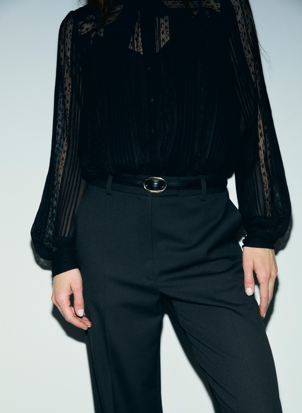 Pantalon de tailleur large  GERARD DAREL Noir