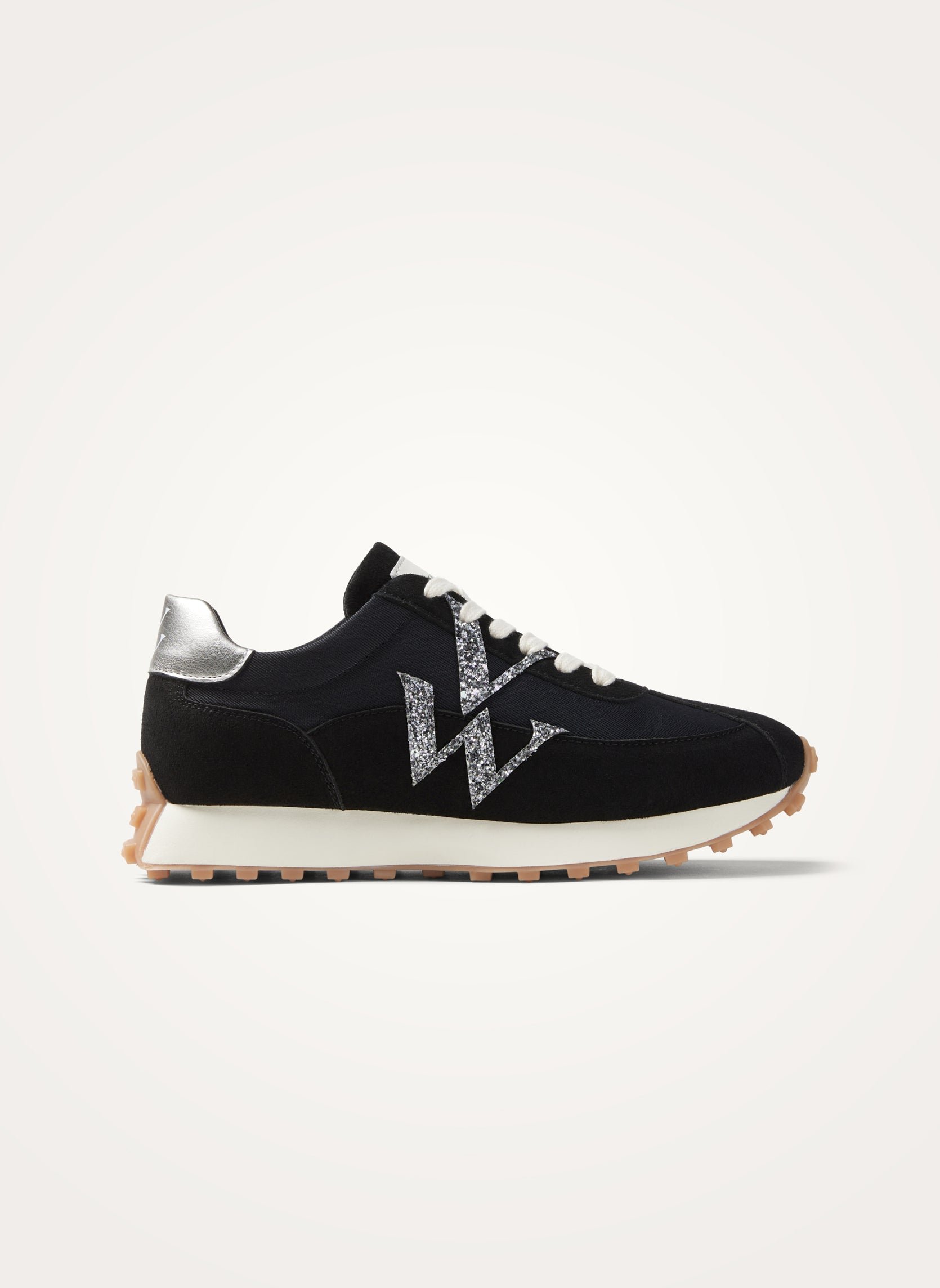 Sneakers with monogram on running sole VANESSA WU Black