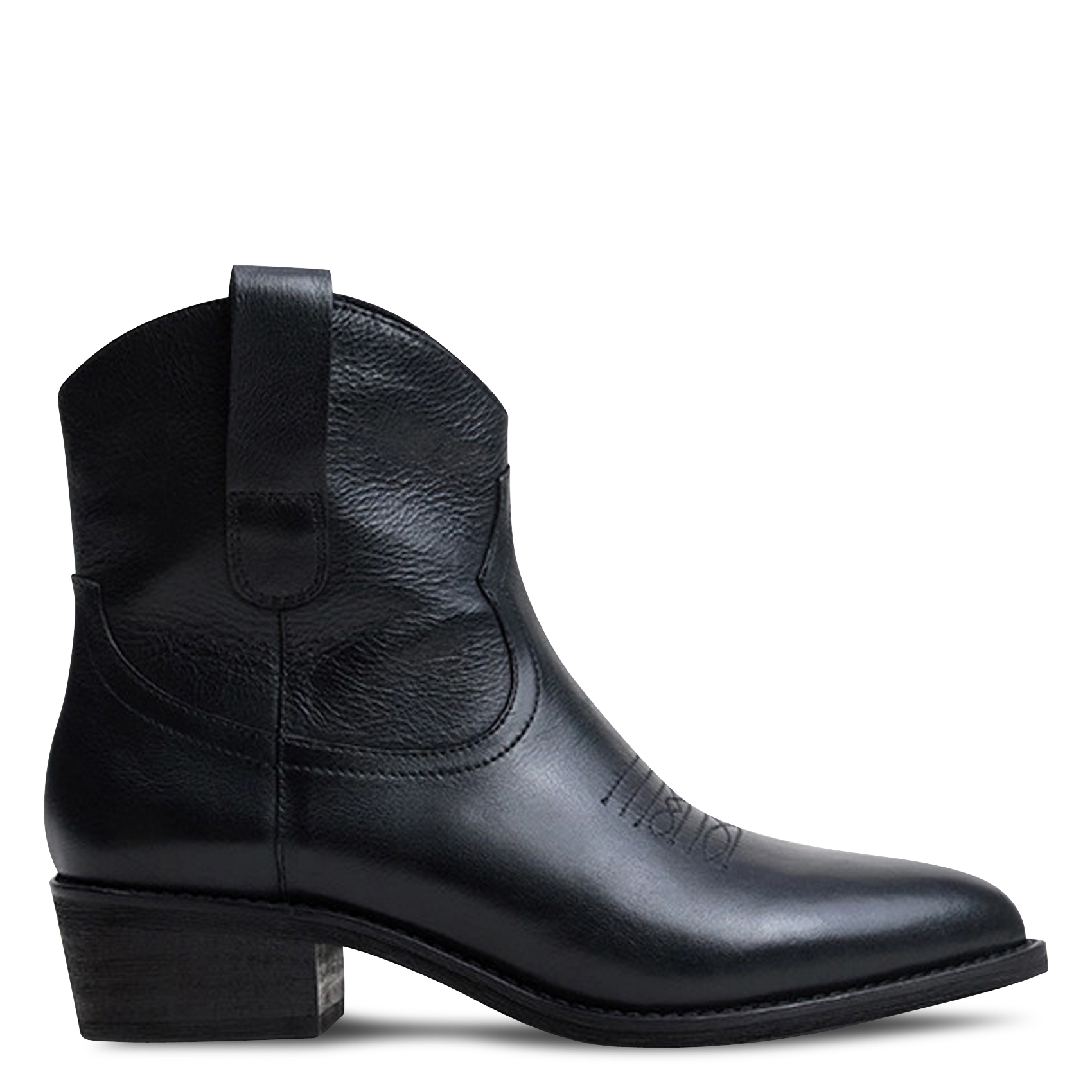 Stiefeletten aus genarbtem Leder JONAK Schwarz