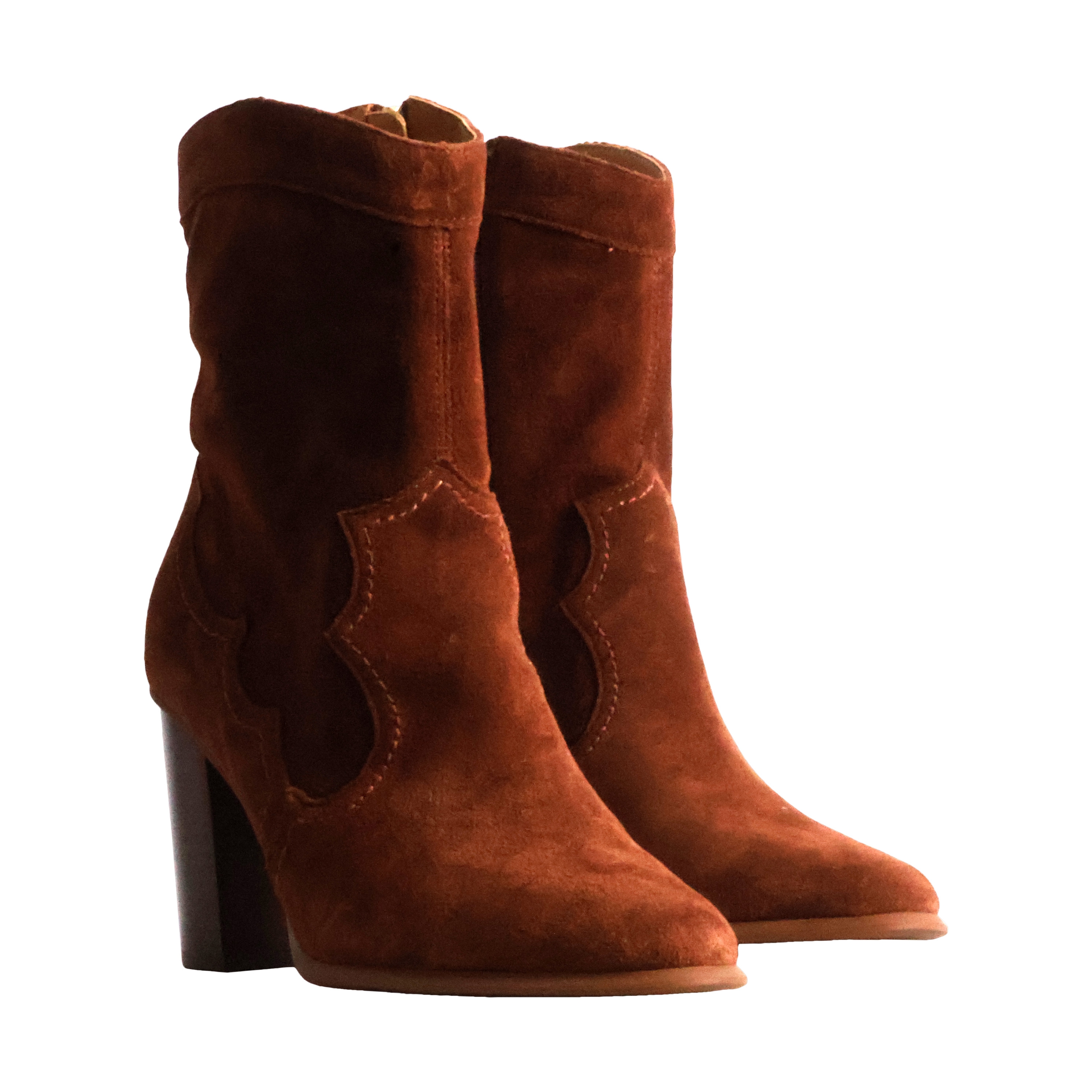 Arizonia leather ankle boot EMILIE KARSTON Brown