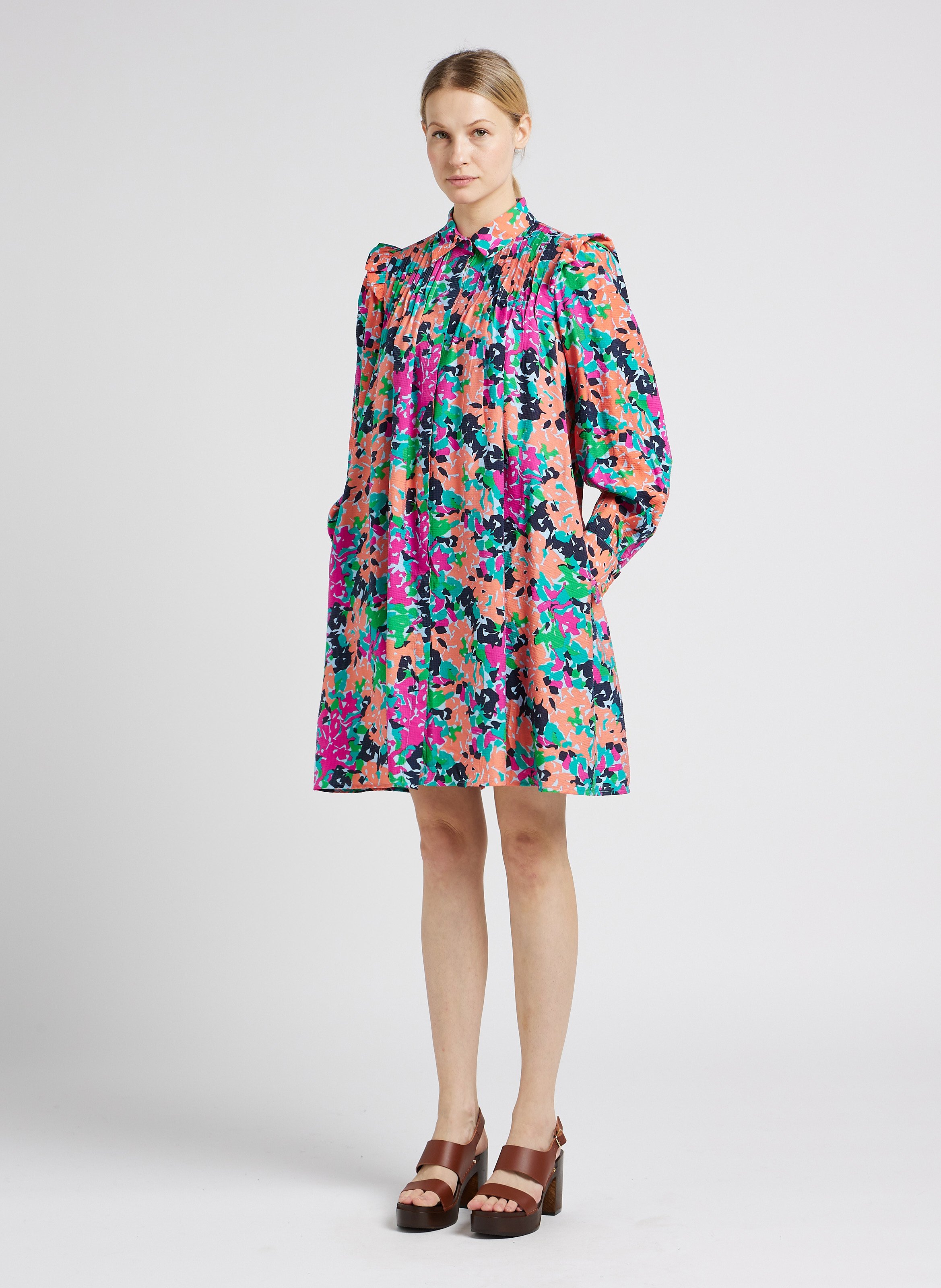 Short printed dress YAS