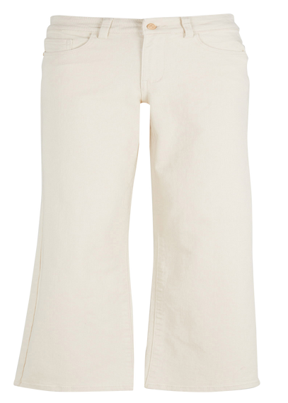 Wide-leg Cotton Jeans Sandshell Object - Women | Place des Tendances