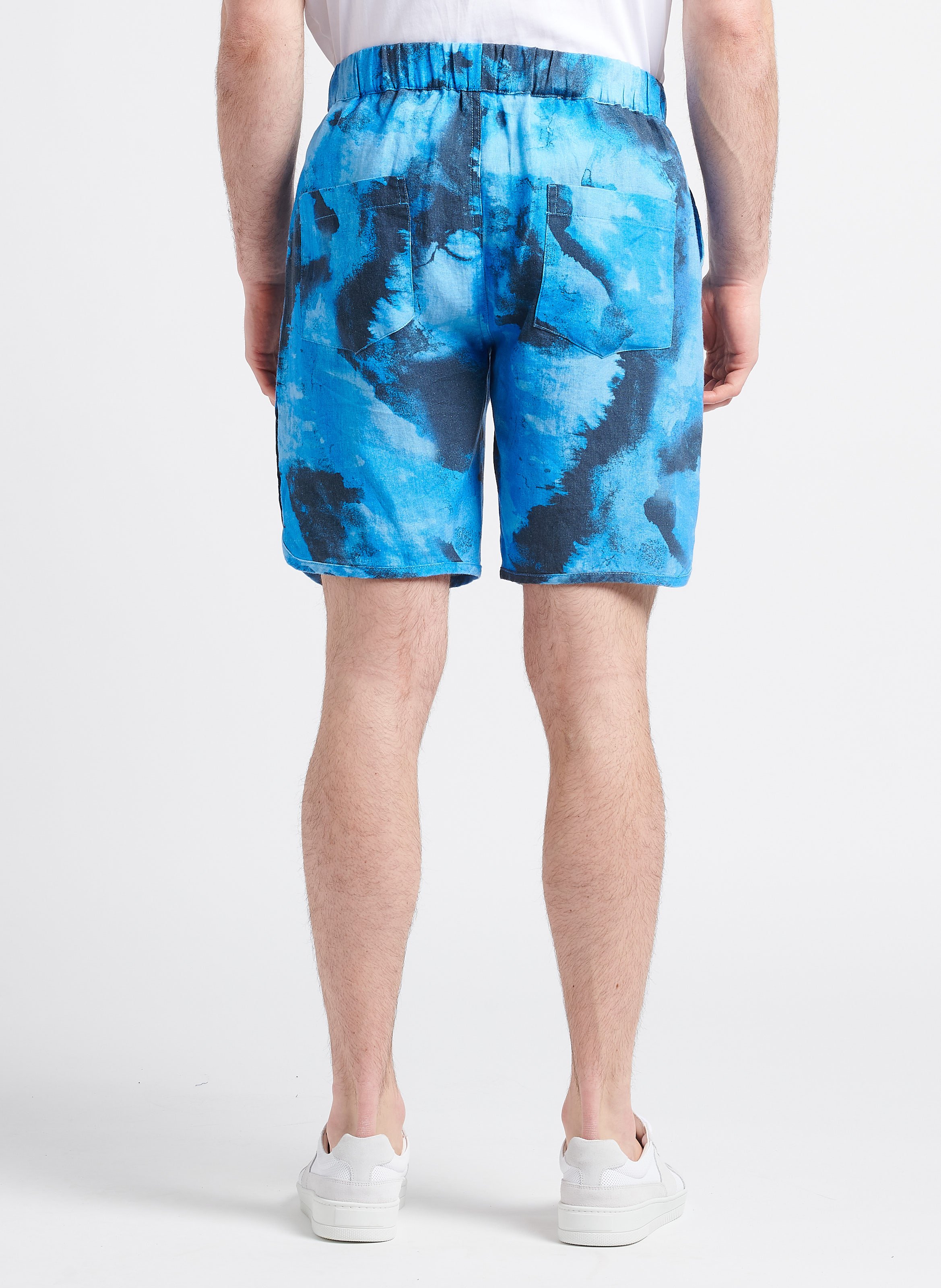 Straight-leg linen shorts KNOWLEDGE COTTON APPAREL Multicolored