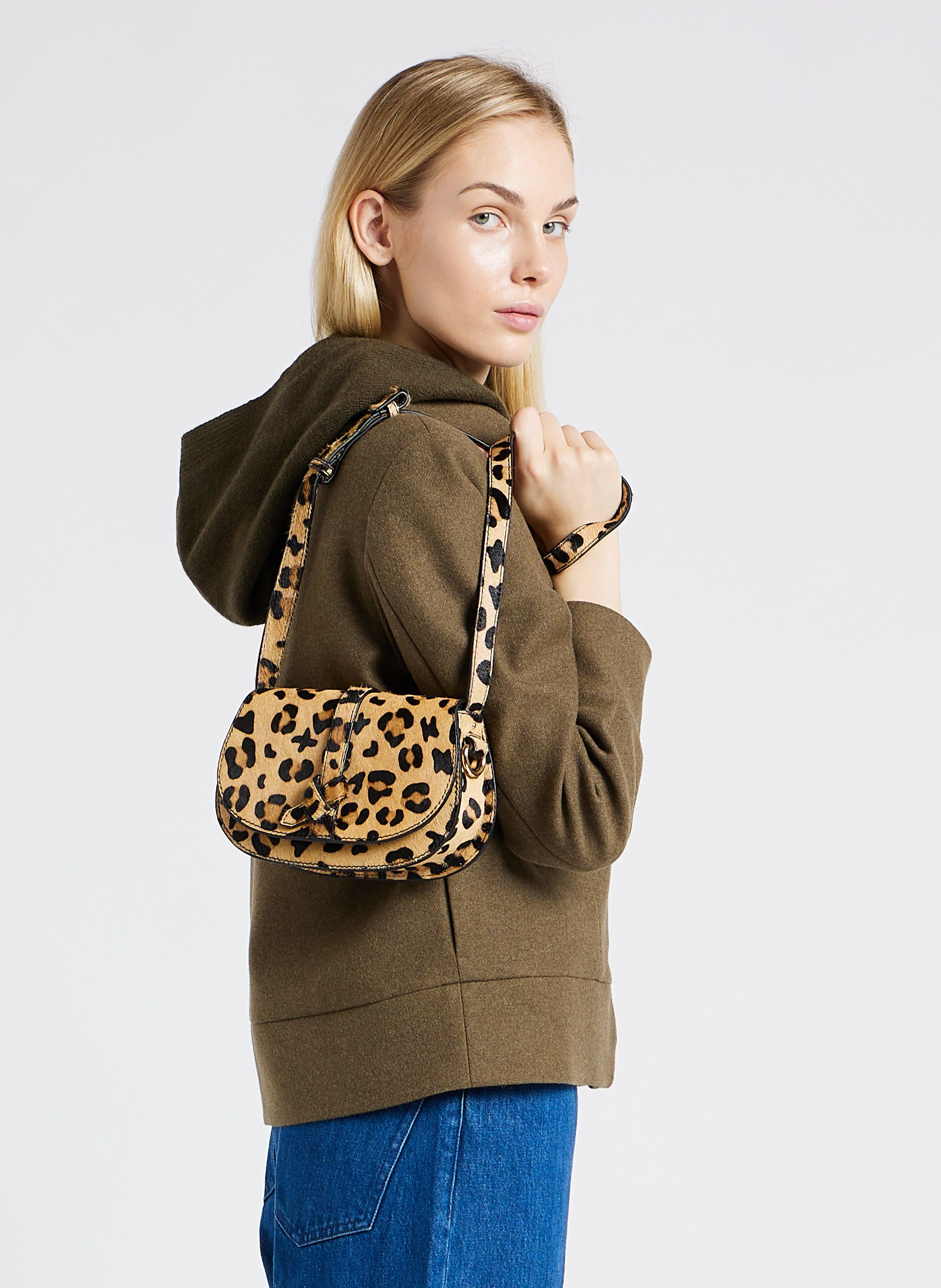 Sac Bandouli re En Cuir Imprim Sedro Leopard Petite Mendigote