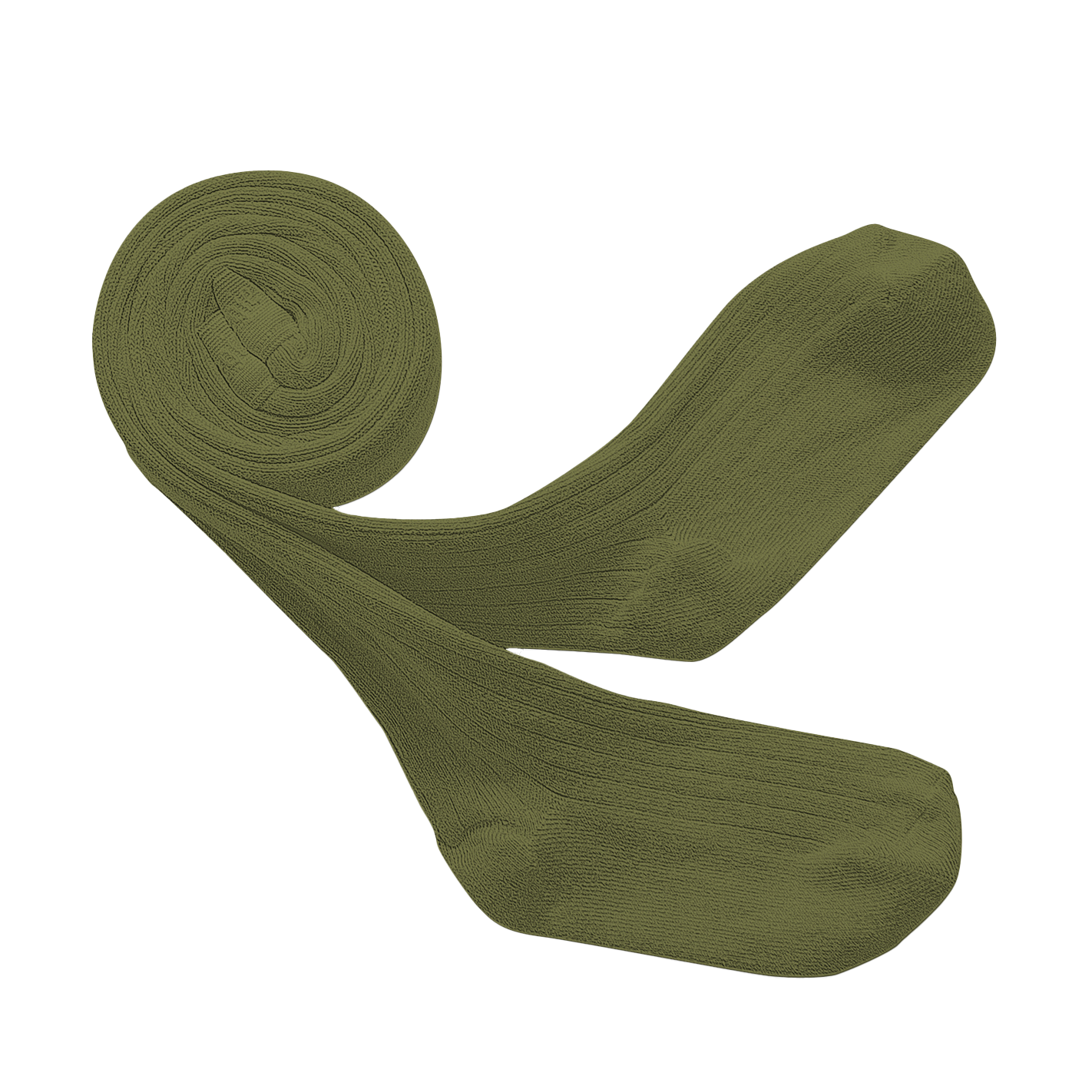 Ribbed cotton-blend pantyhose COLLEGIEN Green