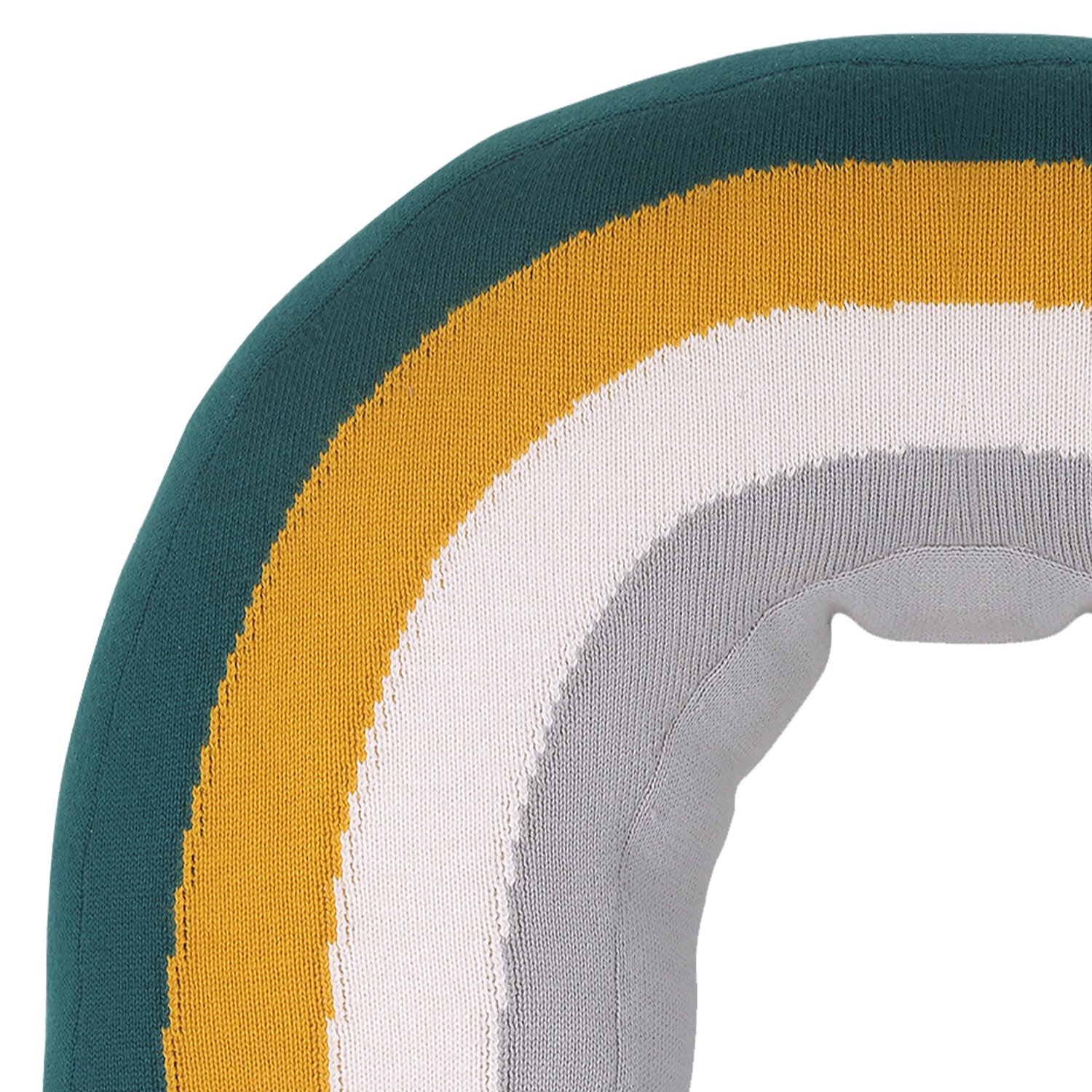 Rainbow cotton cushion KINDSGUT Yellow