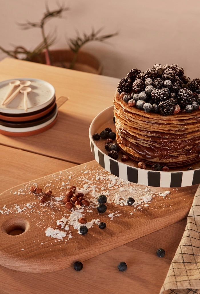 Stoneware plate OYOY LIVING DESIGN White