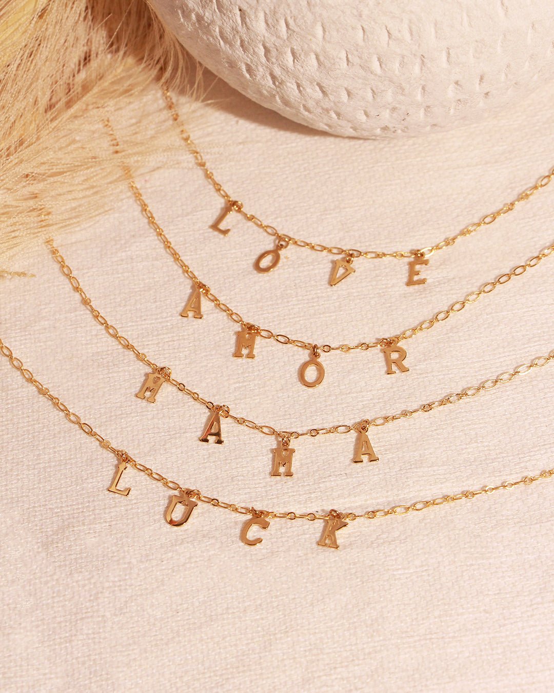 Magic Words Necklace NILAI Golden