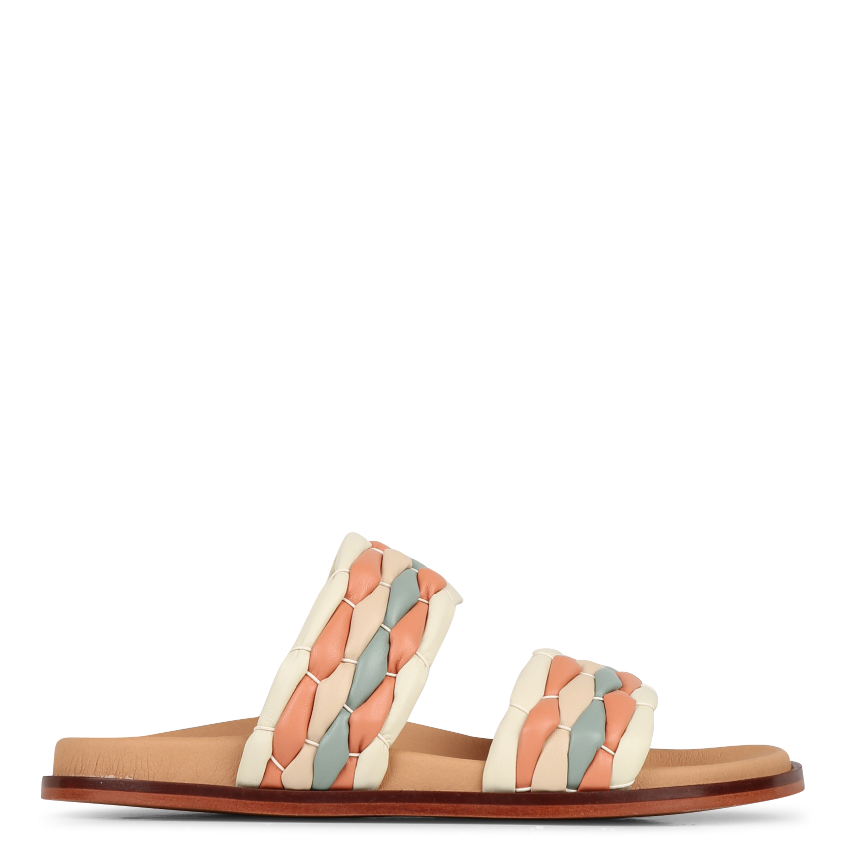 Sandales plates en cuir KOSMA MENORCA Multicolore