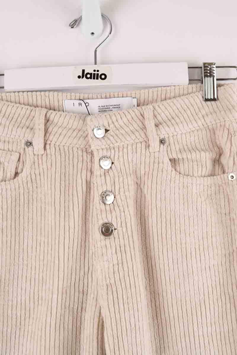 Slim cotton trousers IRO - Seconde Main Beige